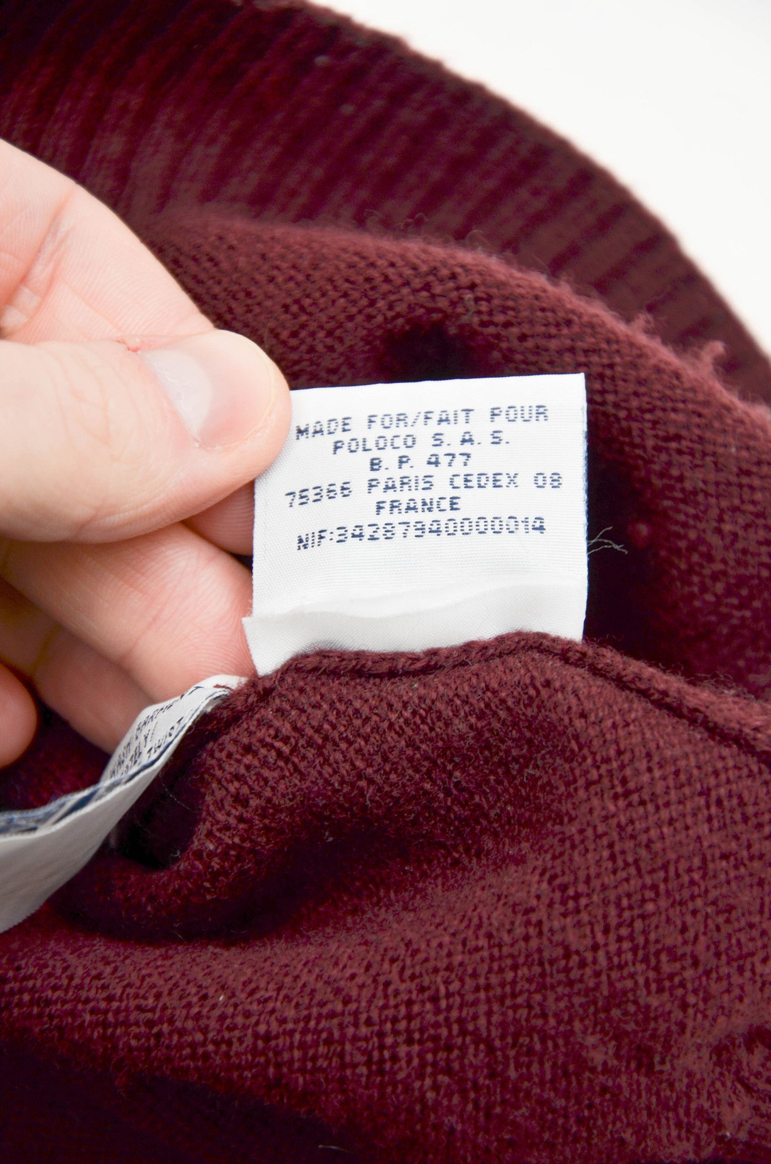 Polo Ralph Lauren Polo Ralph Lauren Lambswool Burgundy Sweater Size L Size US L / EU 52-54 / 3 - 11 Thumbnail