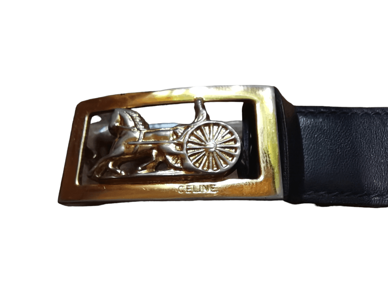 Celine × Vintage celine horse carriage 70's 80s era belt vintage rare design Size ONE SIZE - 10 Thumbnail