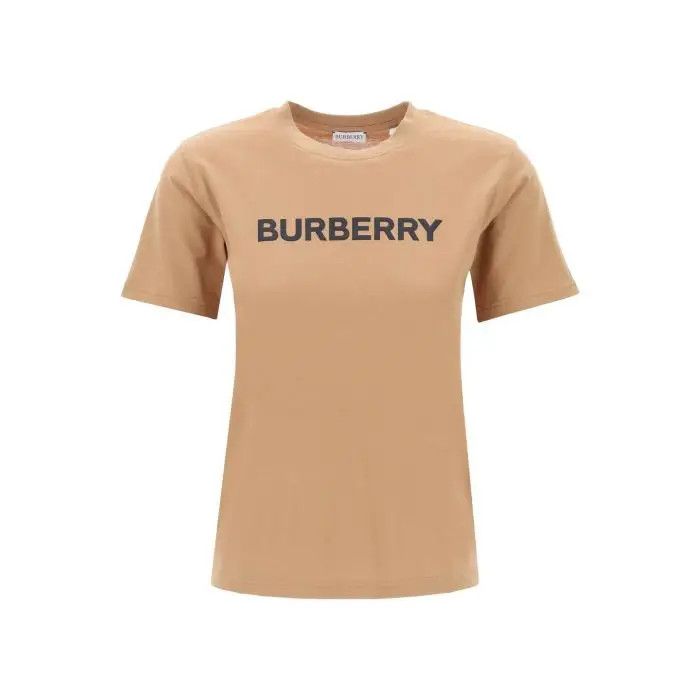 image of Burberry O1S22I1N0424 Margot Logo T-Shirt In Brown, Women's (Size XS)