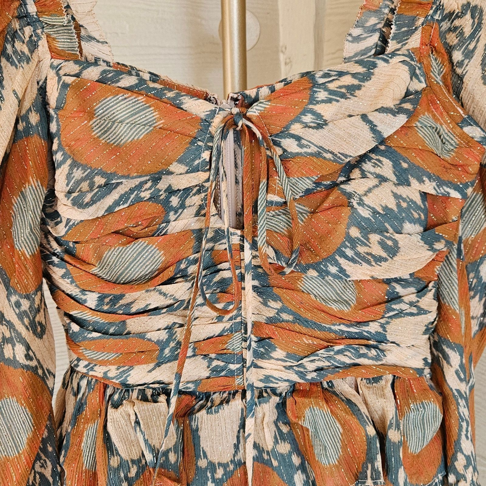 Ulla Johnson Ulla Johnson Naiya Ruffled Long Sleeve Mini Dress Nimbus Size XS / US 0-2 / IT 36-38 - 8 Thumbnail