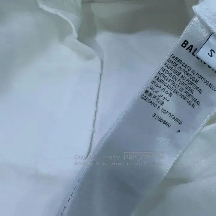 Balenciaga Balenciaga White Graphic Logo Short Sleeve T. Size US S / EU 44-46 / 1 - 8 Thumbnail