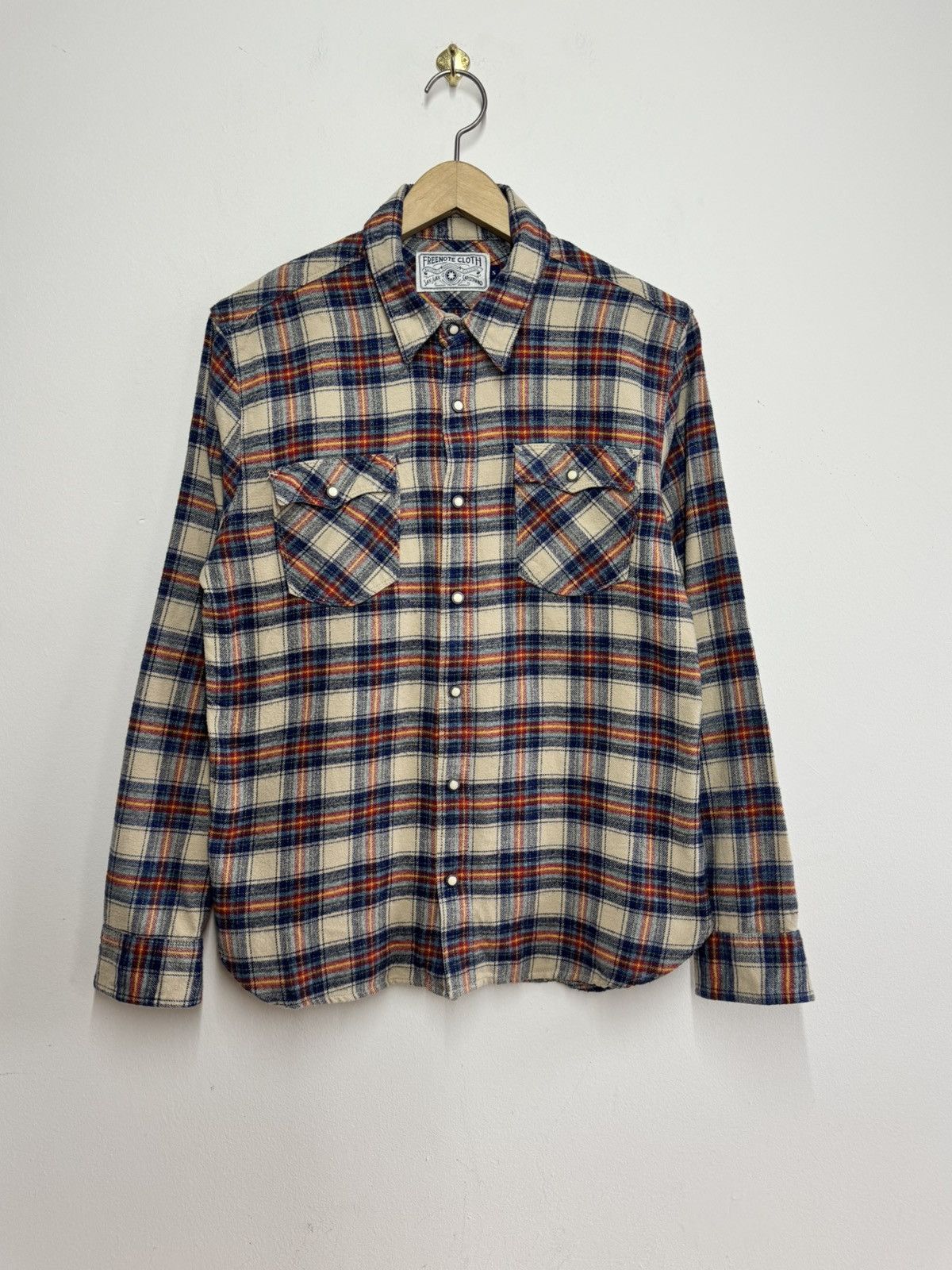 Freenote Cloth Freenote Cloth Plaid Flannel Shirt Western Blue Red S Size US S / EU 44-46 / 1 - 1 Thumbnail