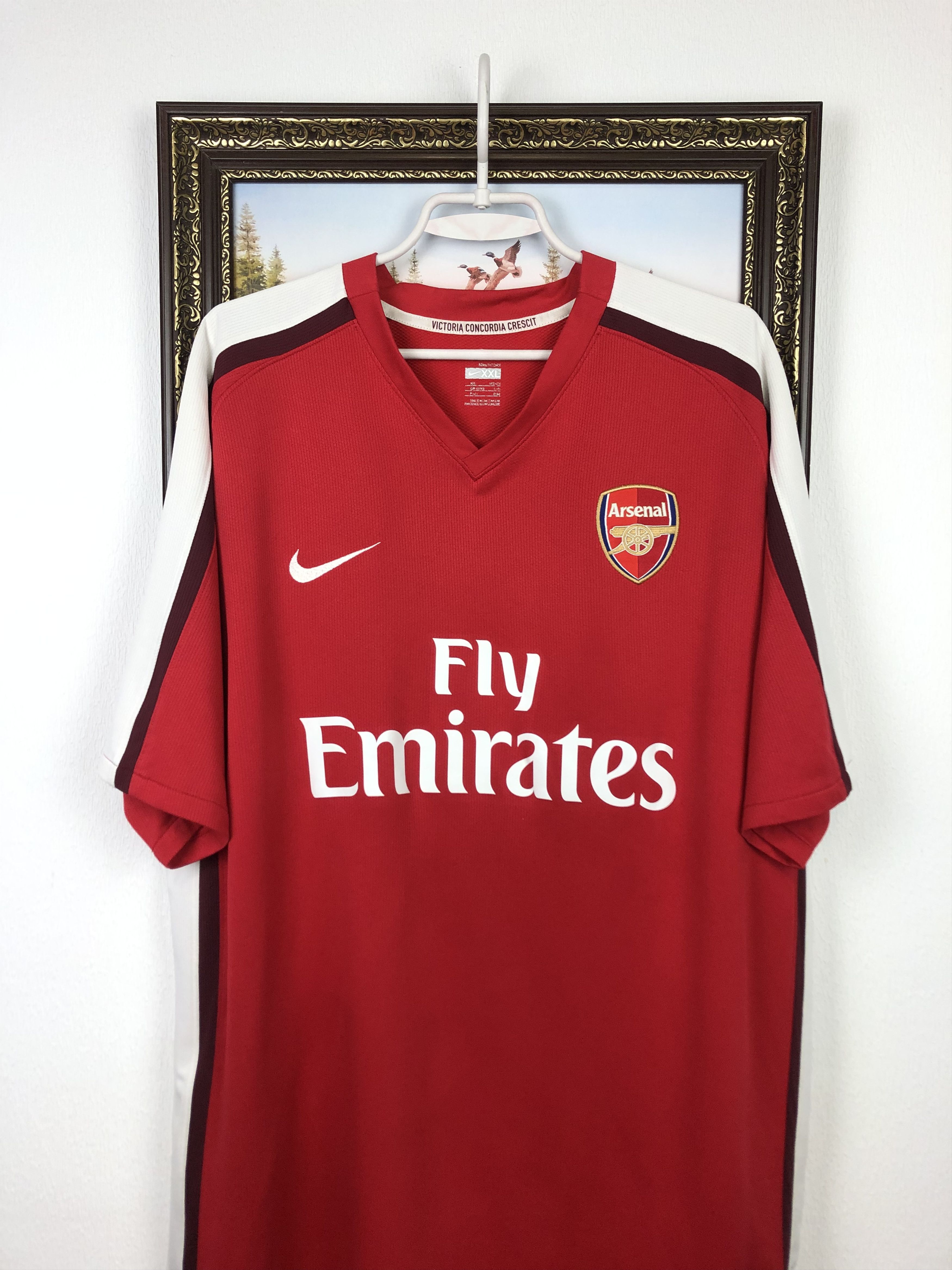 Nike Arsenal football shirt 2008 Soccer Jersey Trikot Tee Hype Size US XXL / EU 58 / 5 - 2 Thumbnail