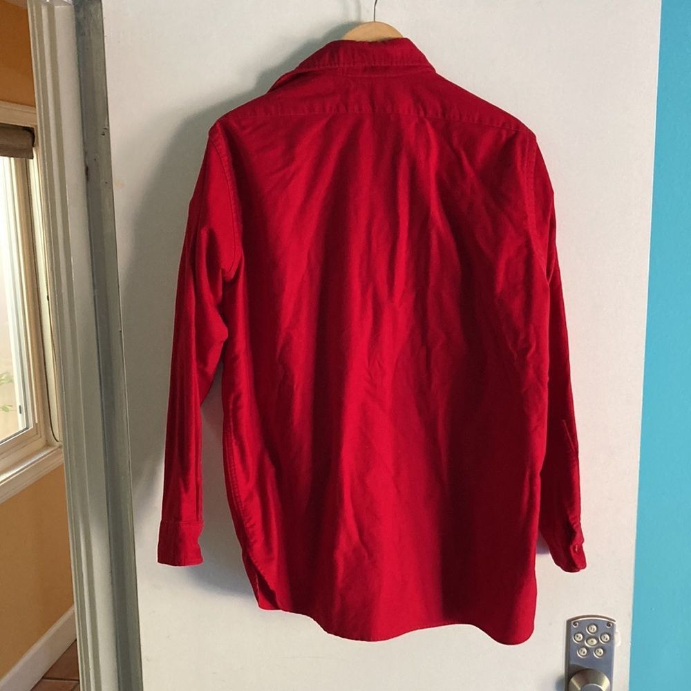 L.L. Bean L. L. Bean Mens Red Cotton Shirt 15.5 M / L Size US M / EU 48-50 / 2 - 3 Thumbnail