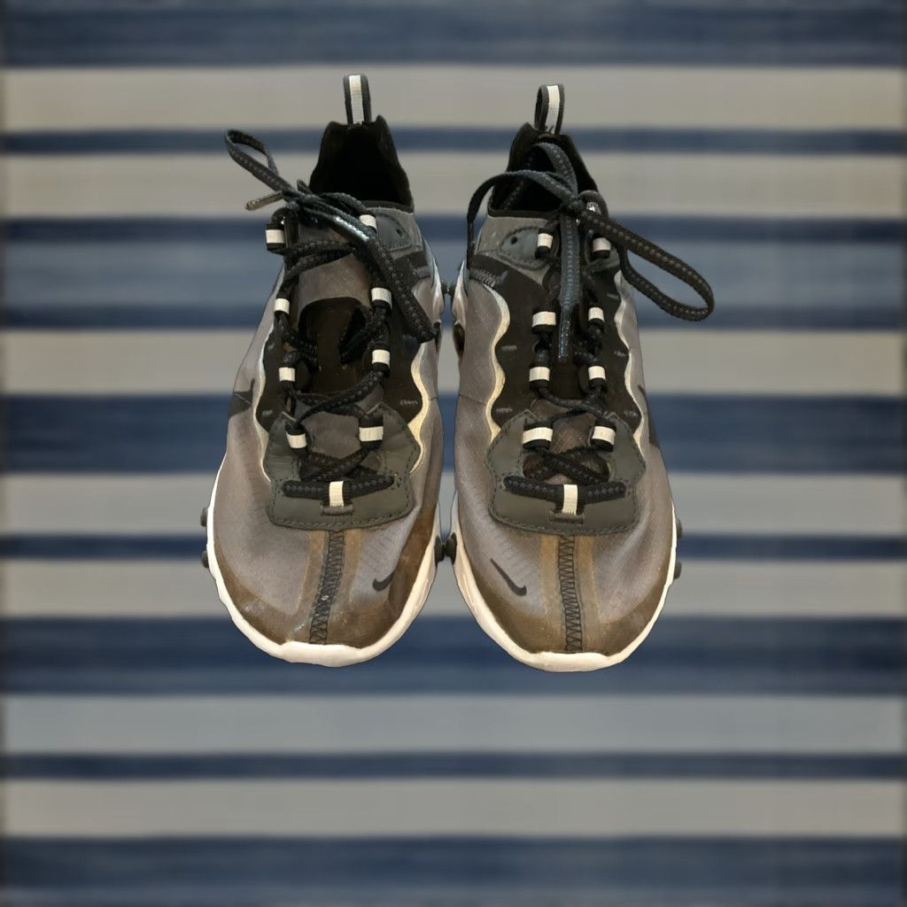 Nike VINTAGE Nike React Element 87 Anthracite Men Shoes 5 Black White Bone Mens Nike React Sneakers 2018 Size US 5 / EU 37 - 1 Thumbnail