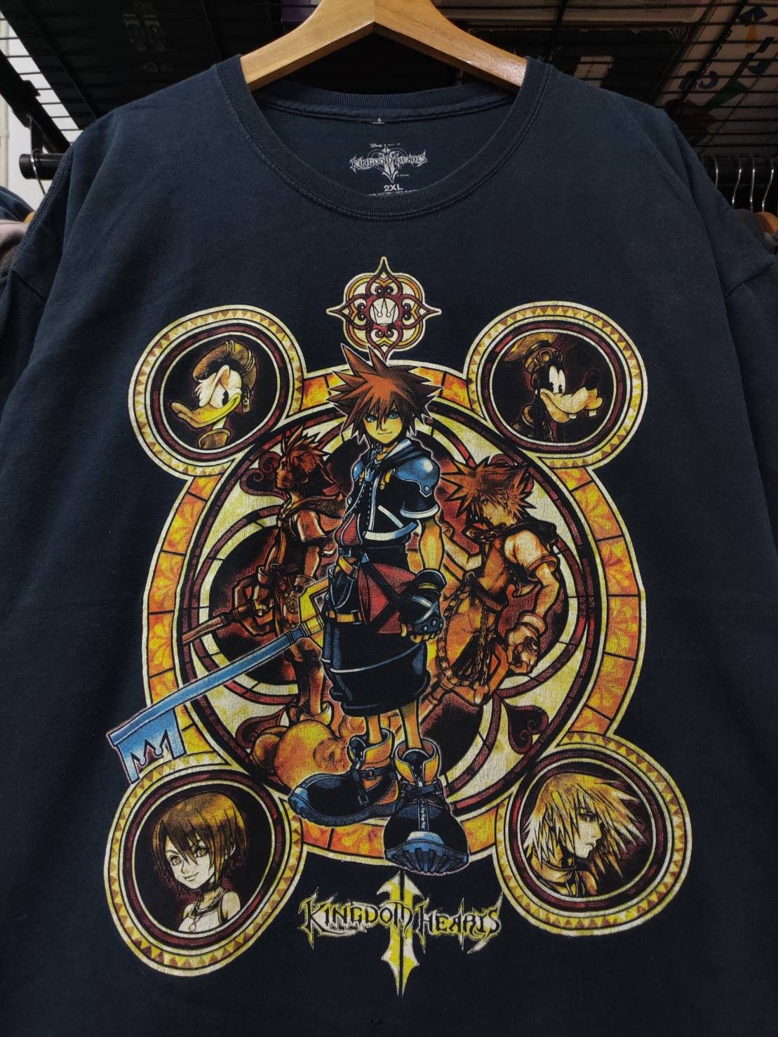 Playstation Kingdom Hearts Disney Game Promo Big Print T-Shirt Size US XXL / EU 58 / 5 - 1 Thumbnail