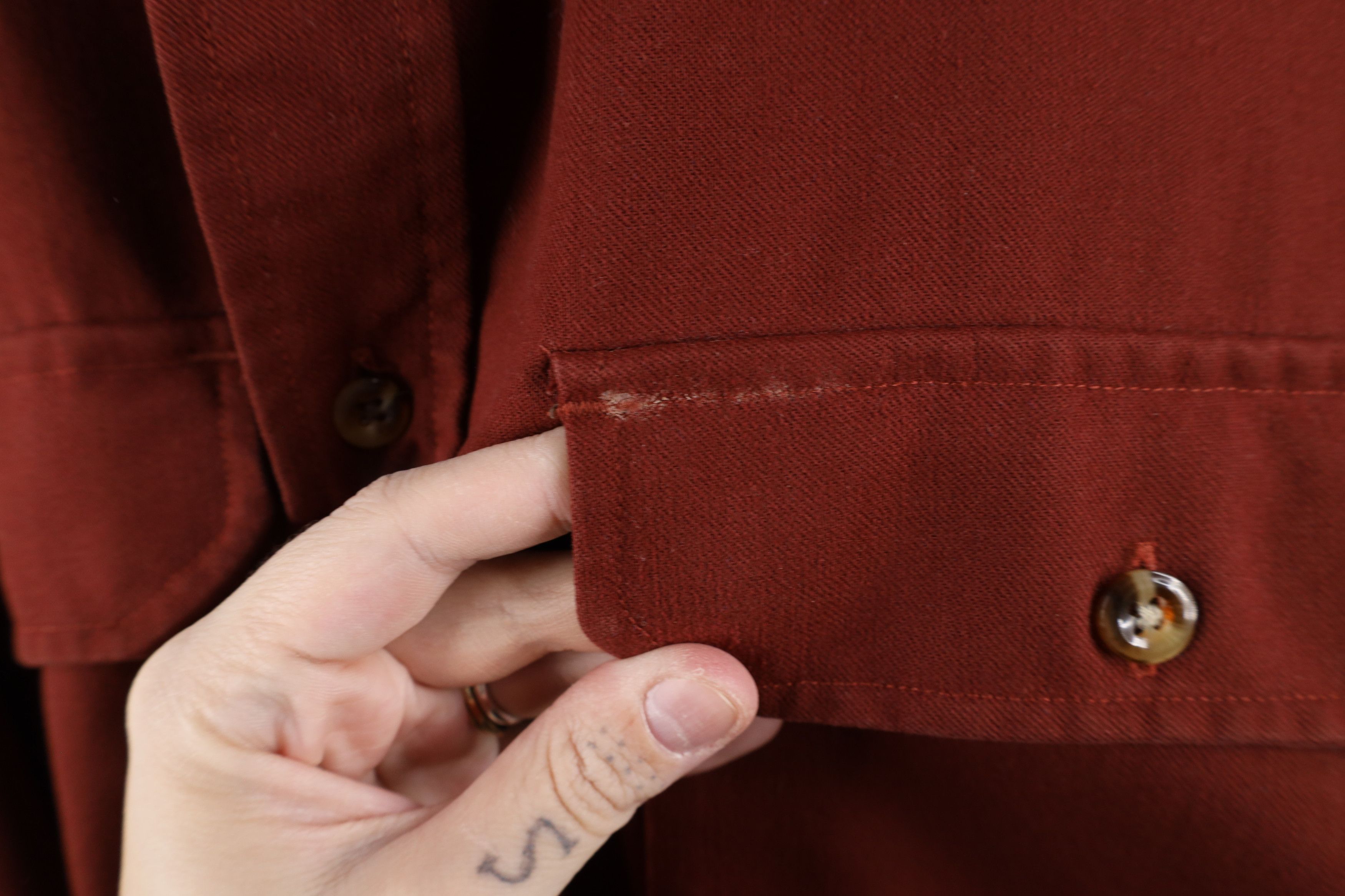 Cabelas × Vintage Vintage 90s Cabelas Heavyweight Collared Button Shirt Red Size US XXL / EU 58 / 5 - 5 Thumbnail