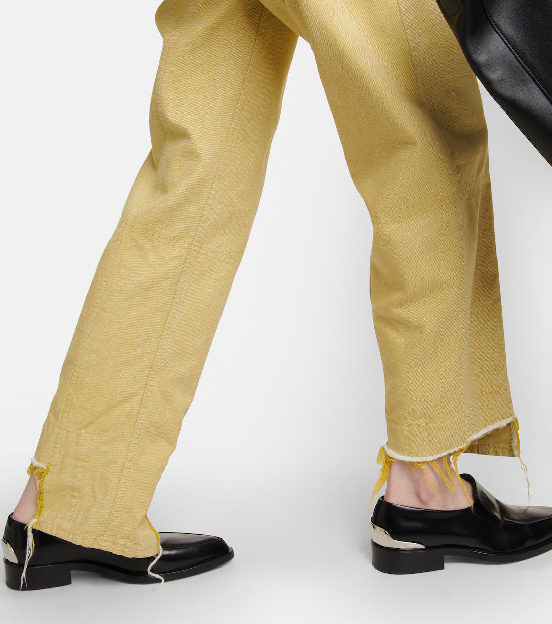 Jil Sander o1y1025 Denim Pant in Yellow Size 27" / US 4 / IT 40 - 5 Thumbnail