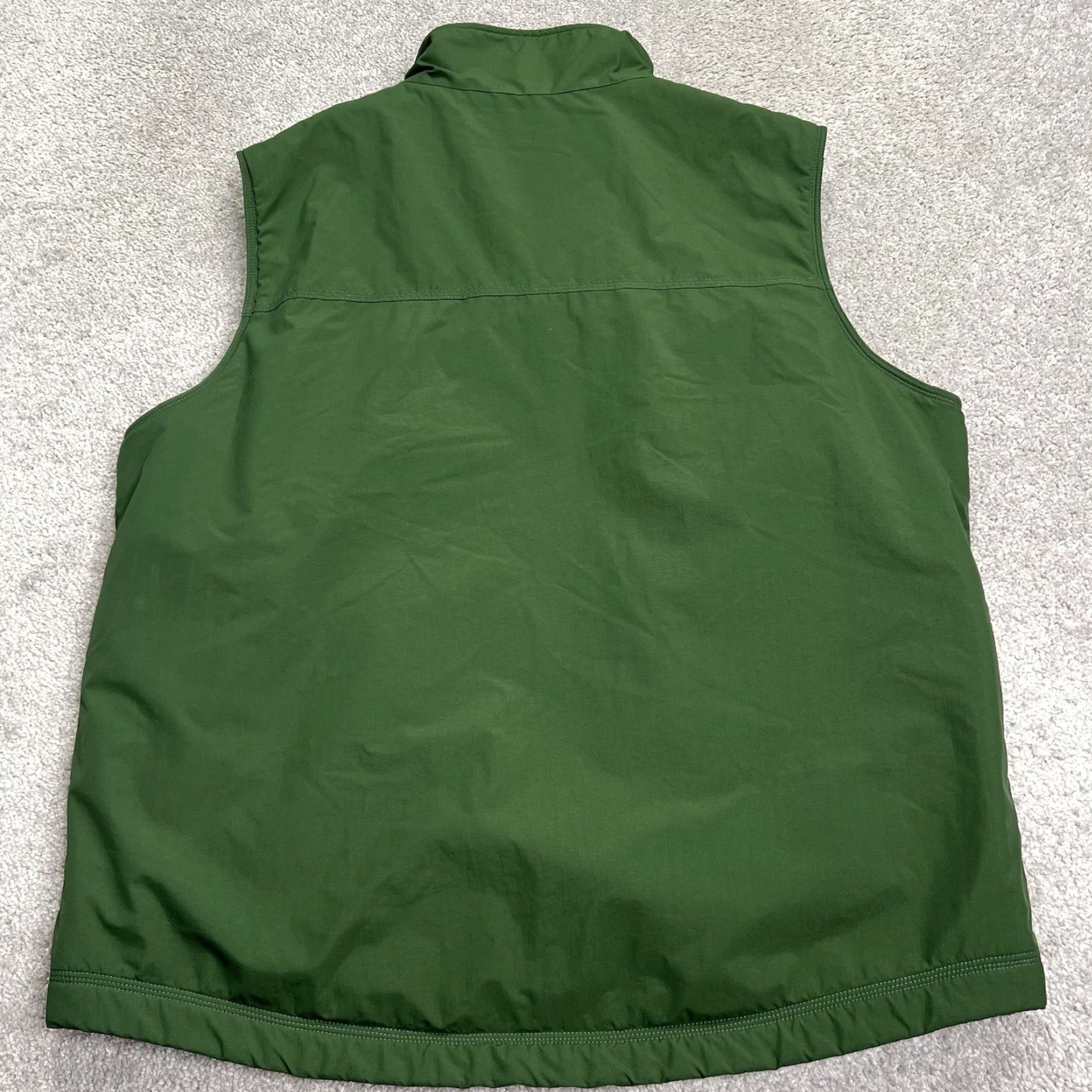 Vintage VINTAGE LL Bean Vest Mens XL Tall XLT Green Nylon Fleece Lined Full Zip Outdoors 0BDR5 Size US XL / EU 56 / 4 - 7 Thumbnail