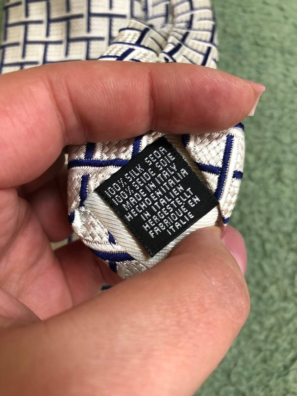 Vintage Vintage Frangi Check Silk Tie Size ONE SIZE - 3 Thumbnail