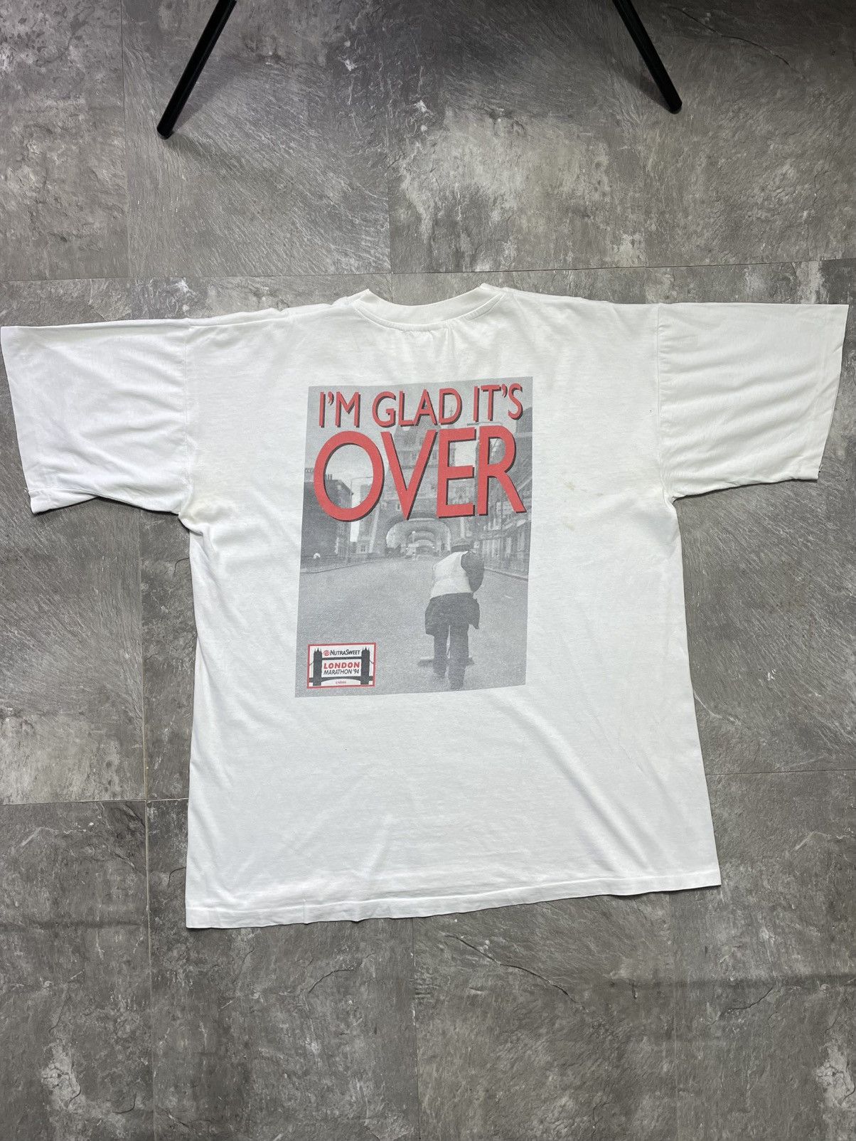 Vintage I Ran The 1994 Nutrasweet London Marathon T-Shirt Size US L / EU 52-54 / 3 - 8 Thumbnail