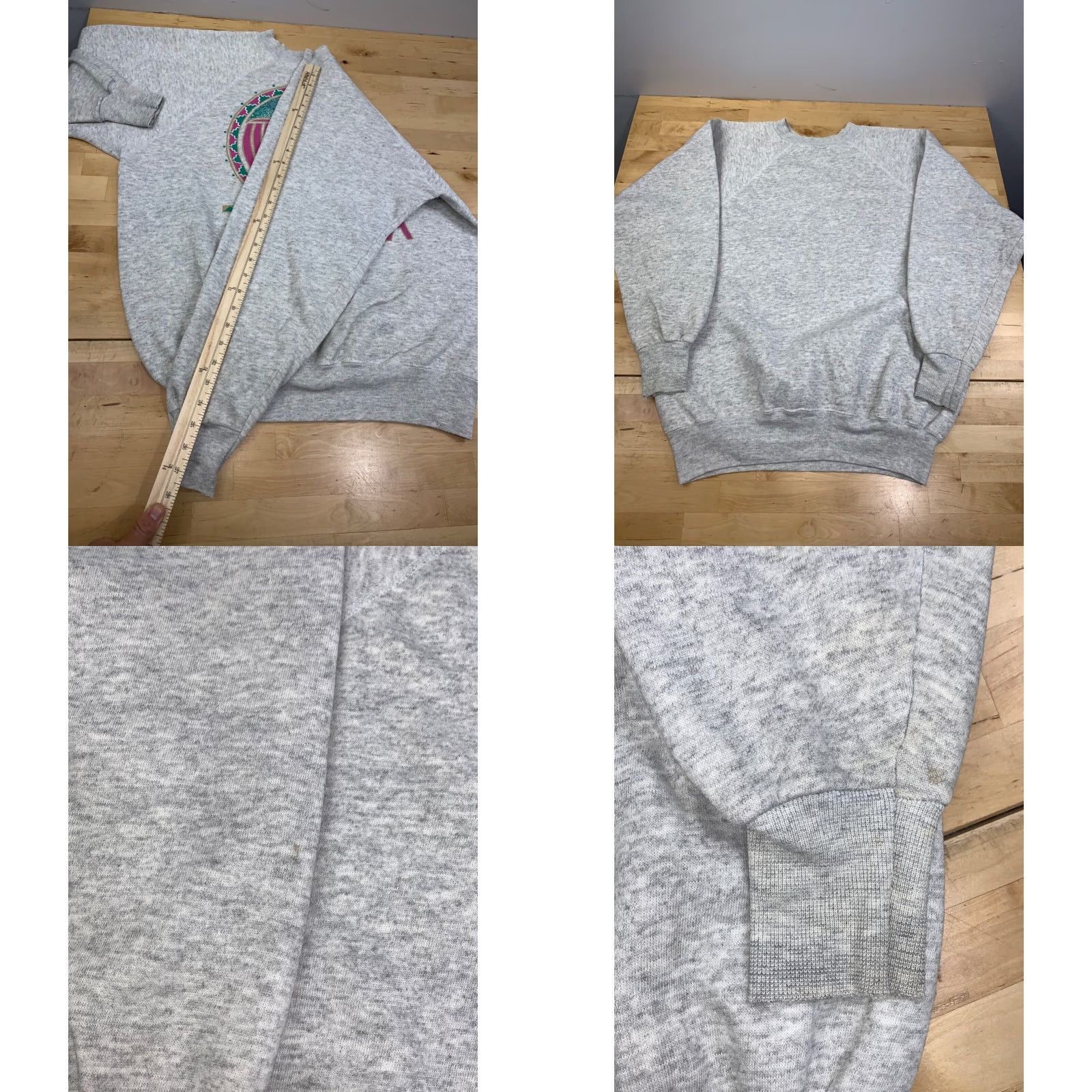 Vintage VINTAGE Arizona Sweatshirt Mens XL Gray Pullover Crew Neck Southwest 10558 Size US XL / EU 56 / 4 - 8 Thumbnail