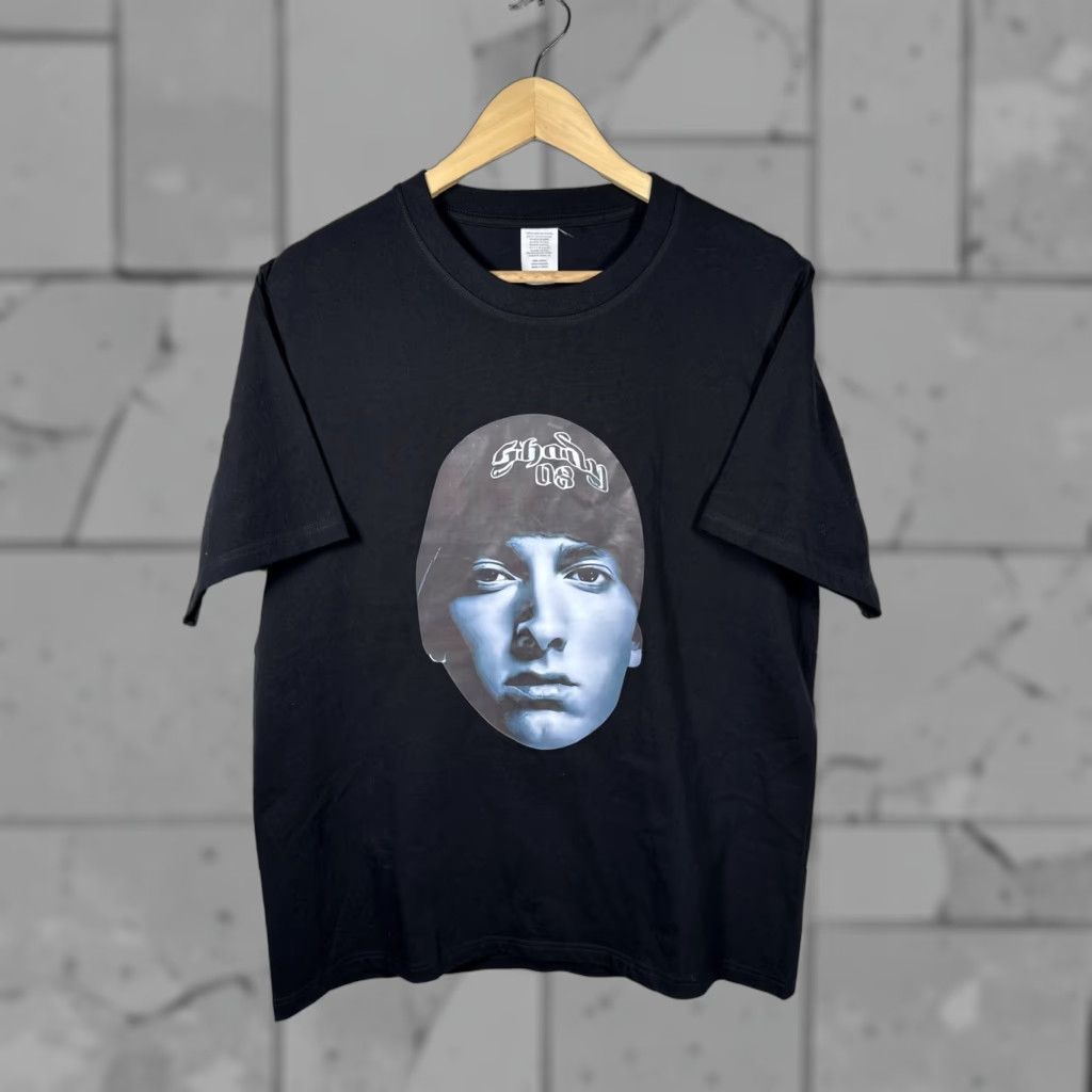 Vintage VINTAGE Eminem Shady 08 Graphic Headshot Black Tee Mens S Size US S / EU 44-46 / 1 - 1 Thumbnail
