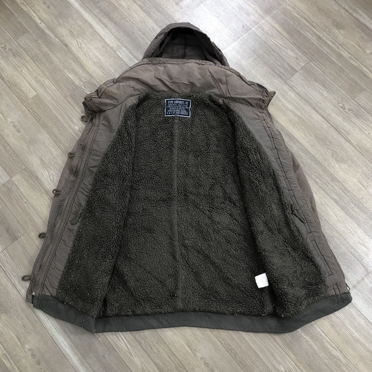 If Six Was Nine 2000s Type Air Force 07 Washed Bondage Lgb Goa Bono Jacket Size US L / EU 52-54 / 3 - 14 Thumbnail