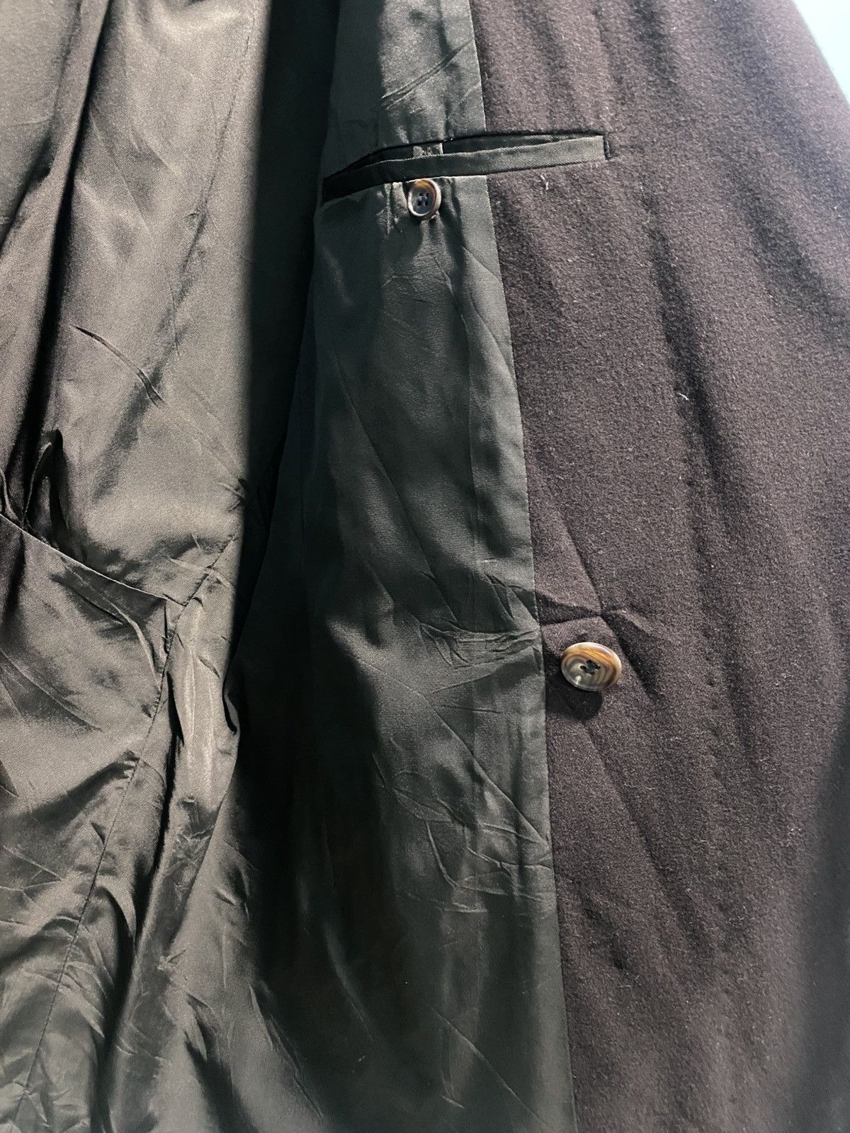 Issey Miyake Archive 80’s Issey Miyake Double Breasted Coat Wool Jacket Size US XL / EU 56 / 4 - 13 Thumbnail