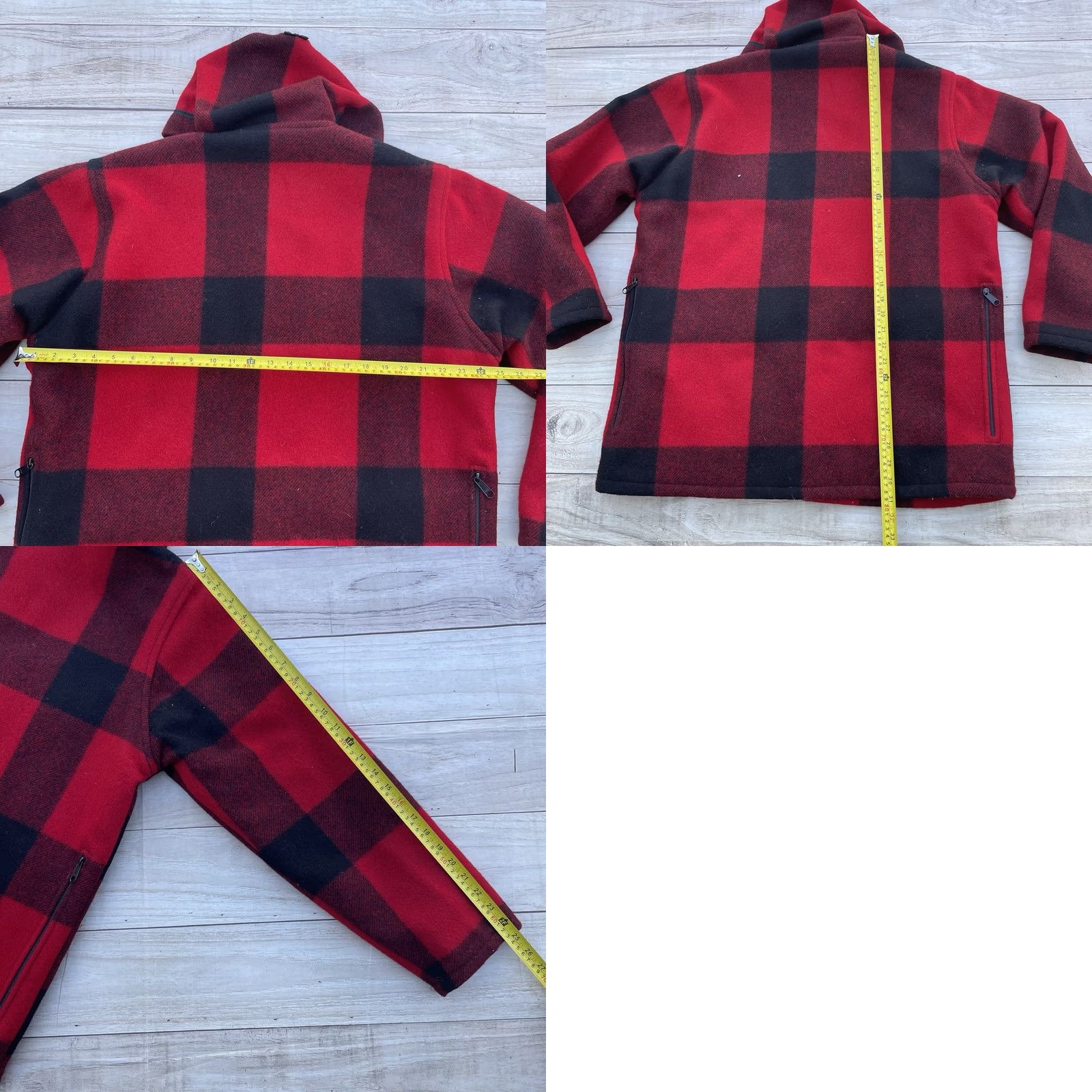 Johnson Woolen Mills VINTAGE Johnson Woolen Mills Buffalo Plaid Hooded Wool Hunting Jacket 44 Men Coat Jacket Wool 60s 70s Hunting Hooded Pockets Red Regular, USA Size US S / EU 44-46 / 1 - 9 Thumbnail