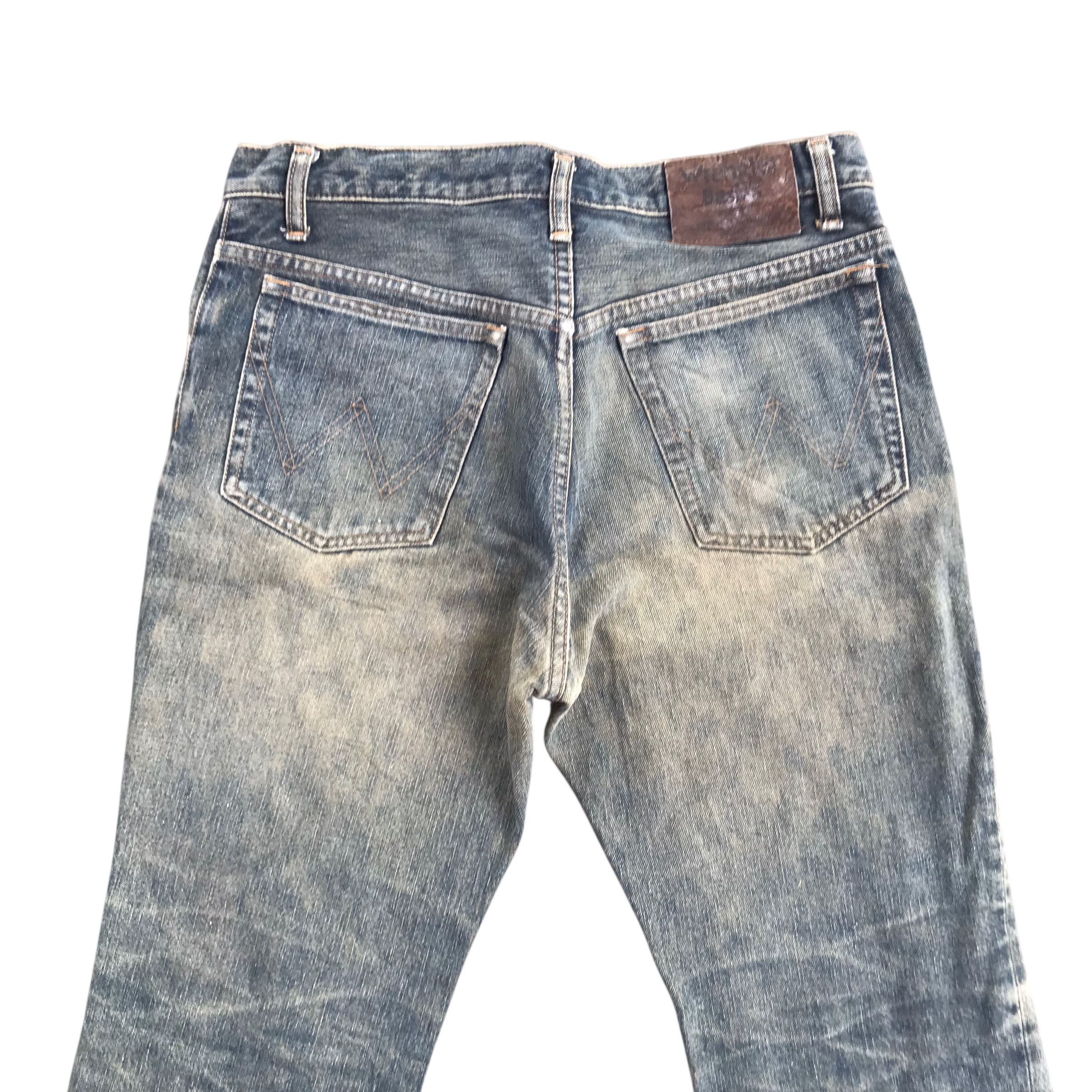 Tornado Mart FLARE!!Vintage 90s Wrangler Denim Flare Distressed-Size 31 Size US 31 - 4 Thumbnail
