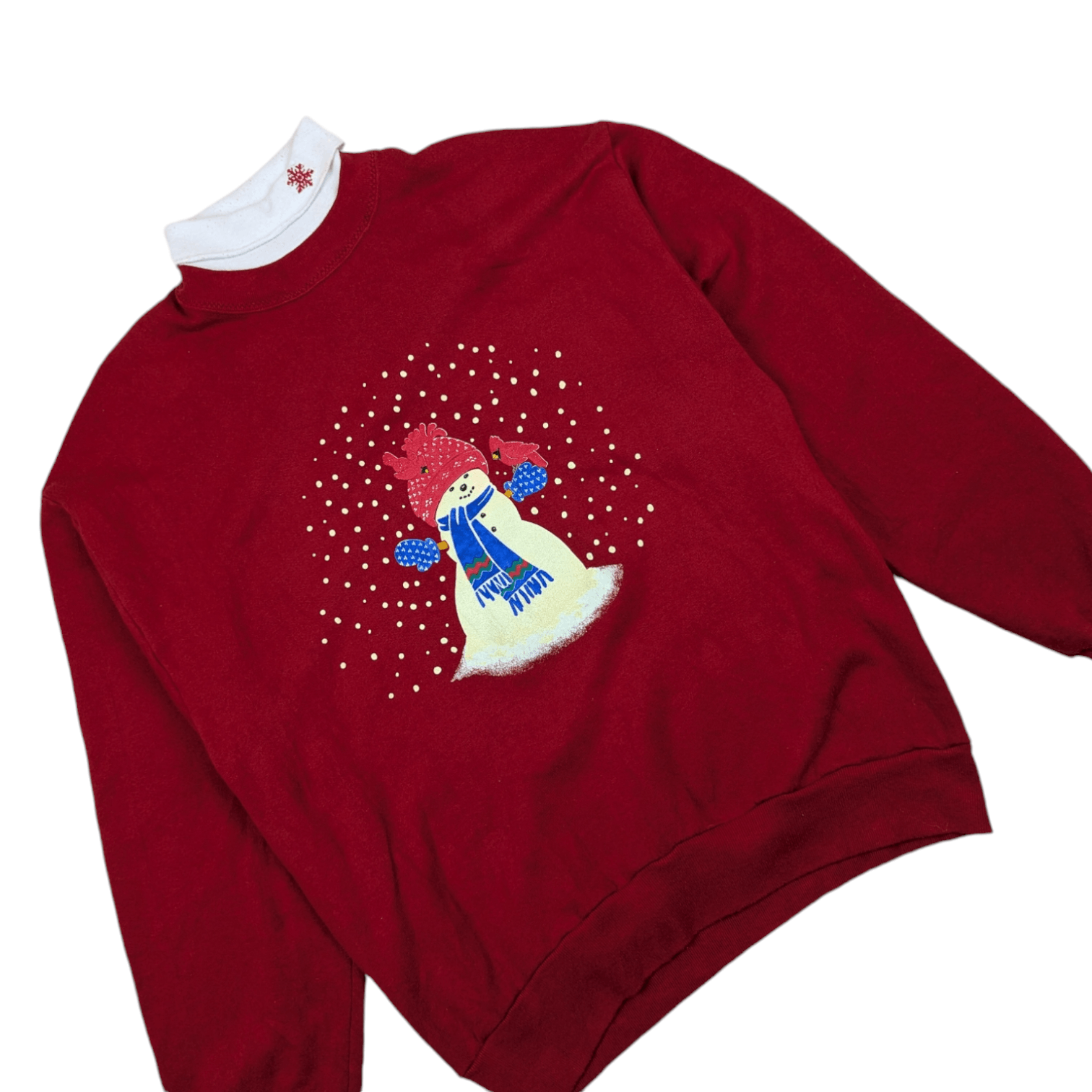 Vintage Vintage 90's SNOWMAN Merry Christmas New Year Sweatshirt Size US L / EU 52-54 / 3 - 2 Thumbnail