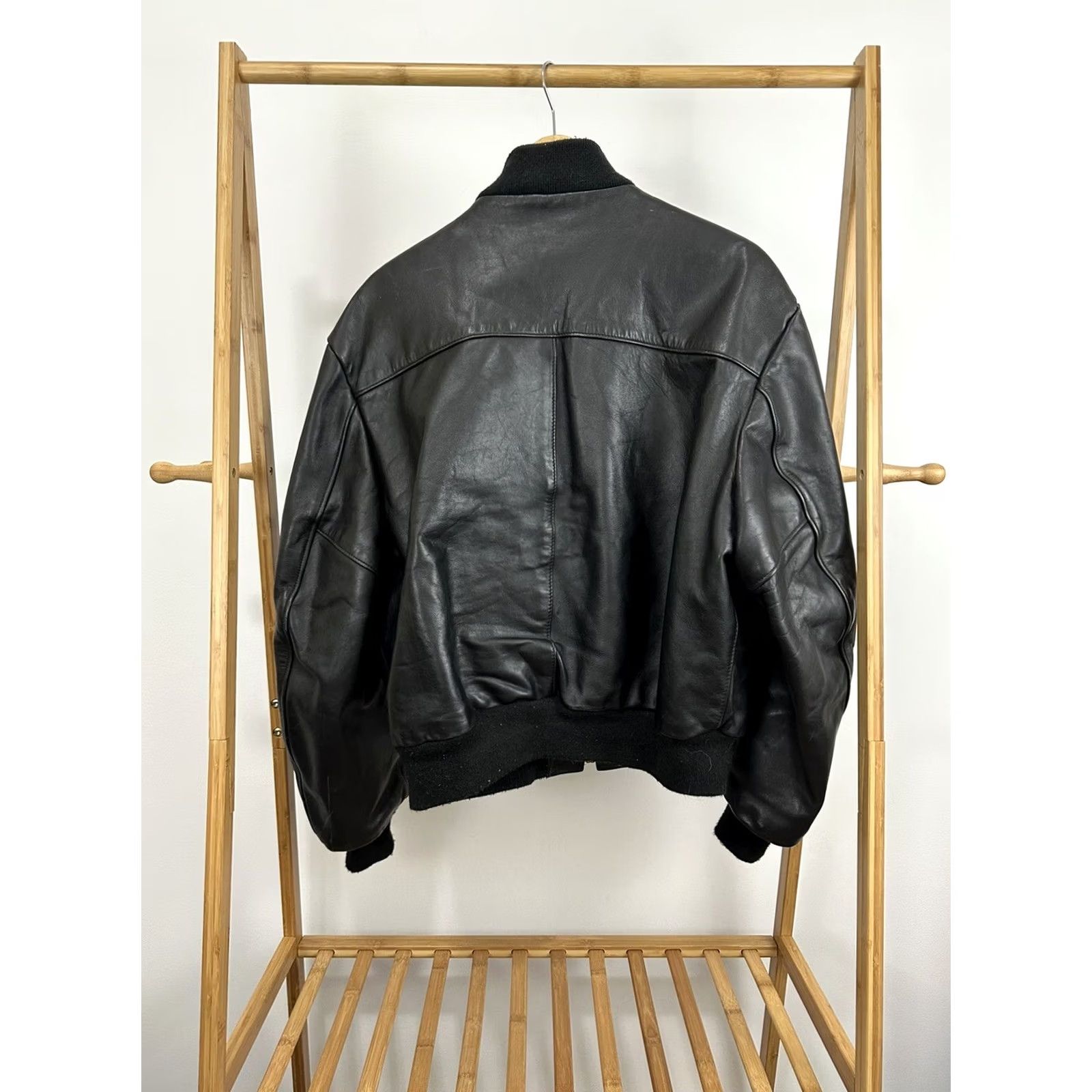 Schott VTG Schott MA-1 1949 Dark Brown Leather Bomber Jacket Size 44 USA Mens Jacket Brown MA-1 USA Size US S / EU 44-46 / 1 - 2 Thumbnail