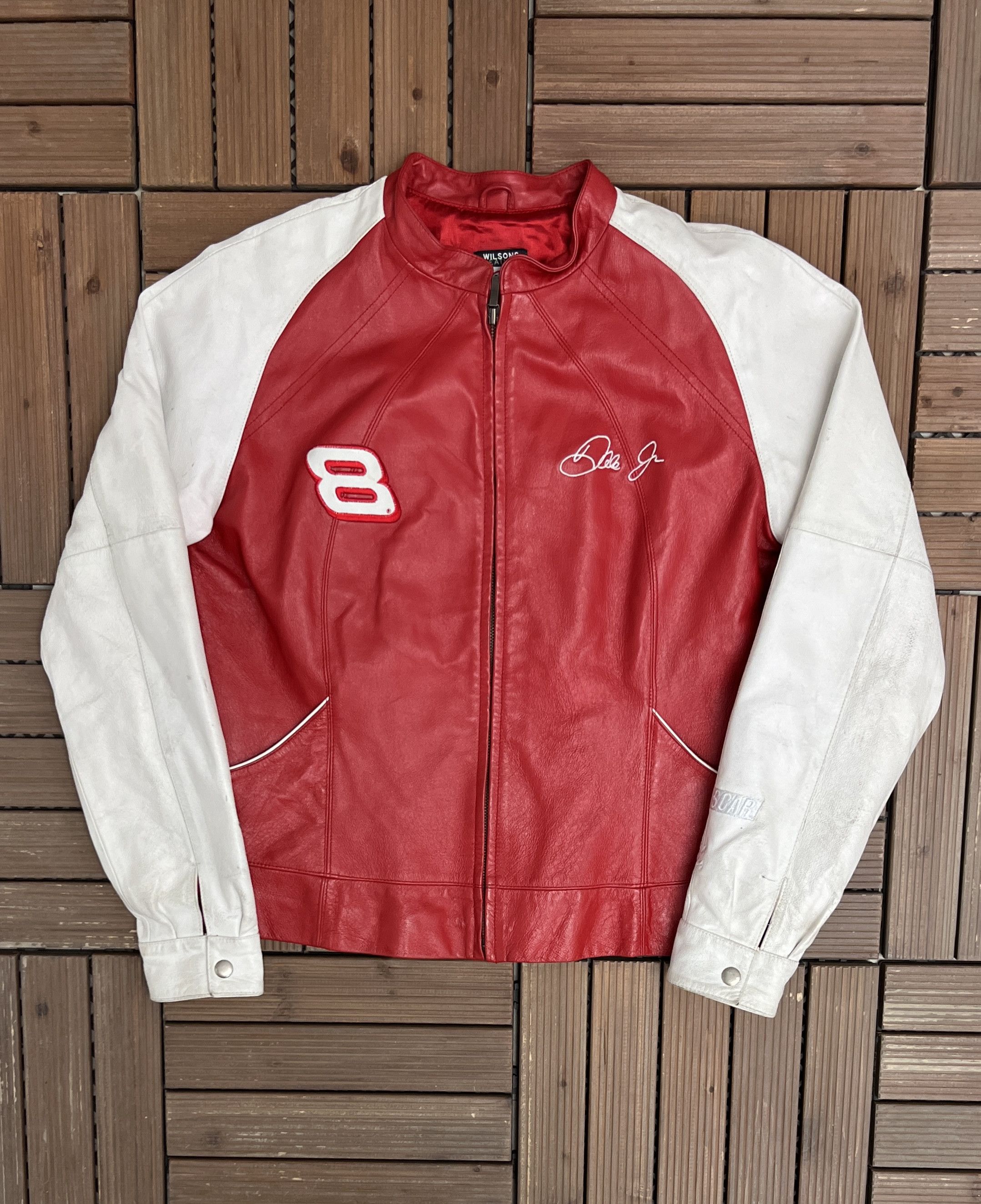 Dale Earnhardt Jr. NASCAR Vintage Leather Jacket