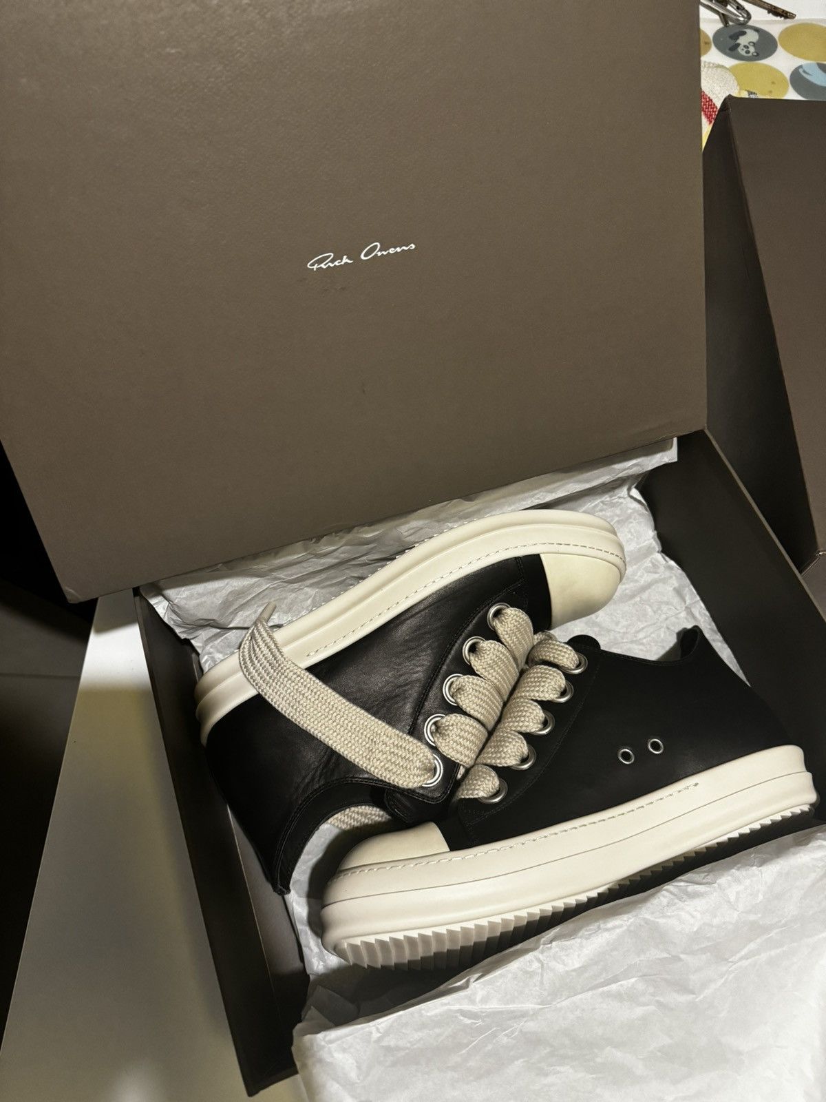 Rick Owens Drkshdw Jumbolace Low Sneakers Ds02e7819dow2 911 main image 1