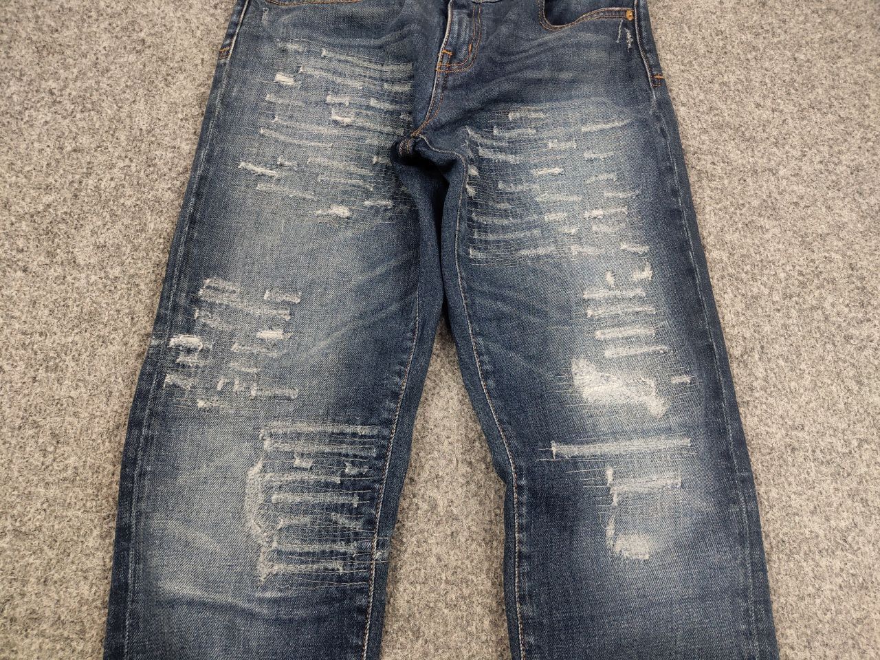 Roberto Cavalli Vintage Roberto Cavalli Design Logo Distressed Denim Jeans Size 42" / US 20 - 9 Thumbnail