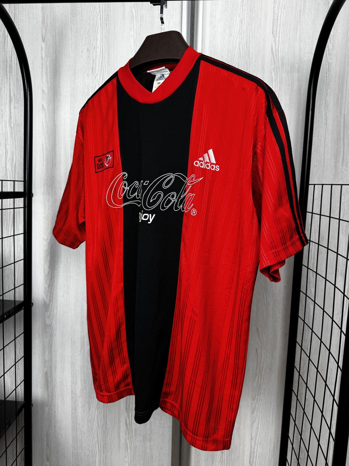 Adidas Adidas Coca-Cola UEFA EURO 2000 Soccer jersey football shirt Size US L / EU 52-54 / 3 - 5 Thumbnail