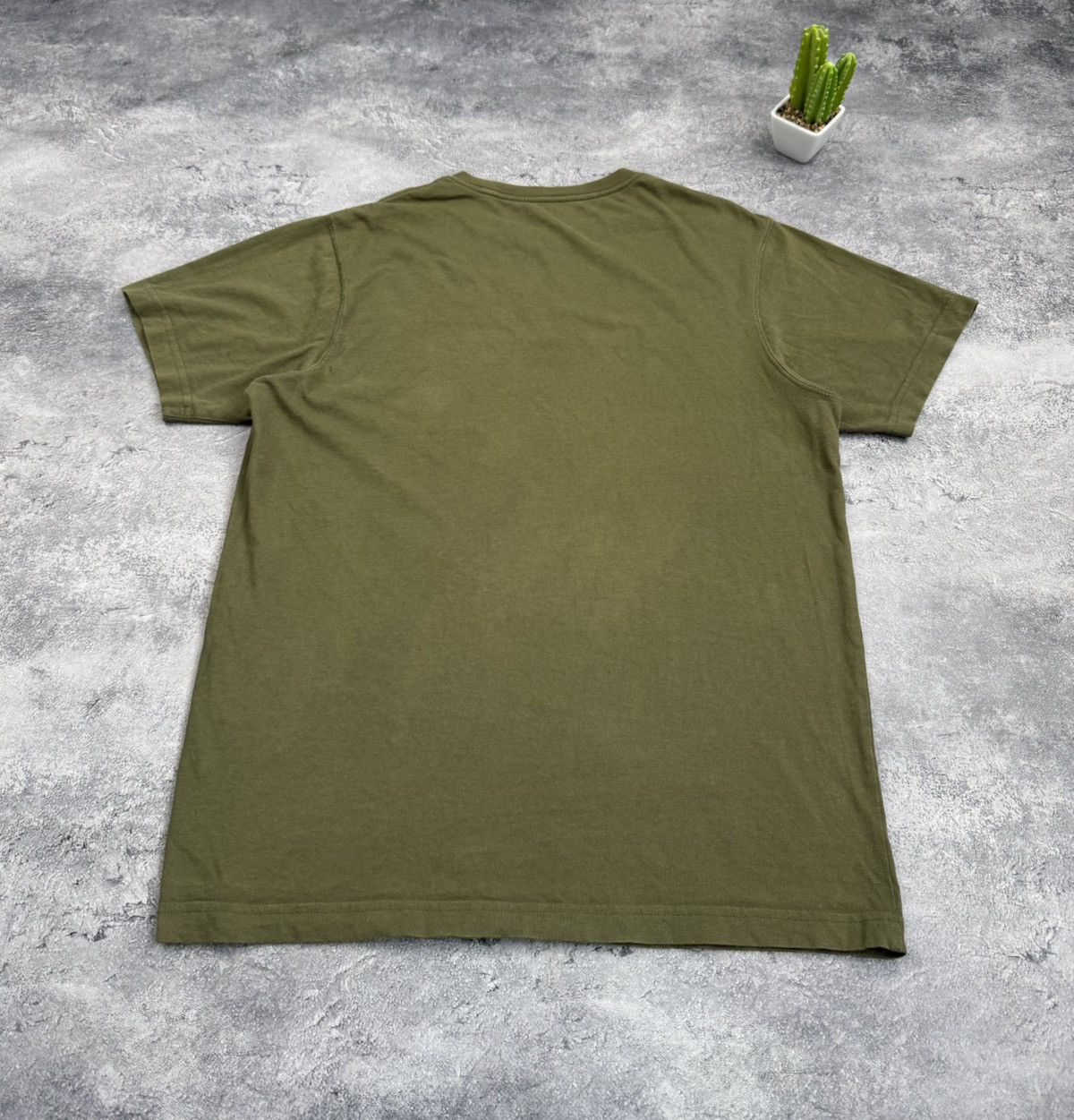 Maharishi Maharishi Organic Cotton Logo T-Shirt Khaki Olive Green Sz S Size US S / EU 44-46 / 1 - 12 Thumbnail
