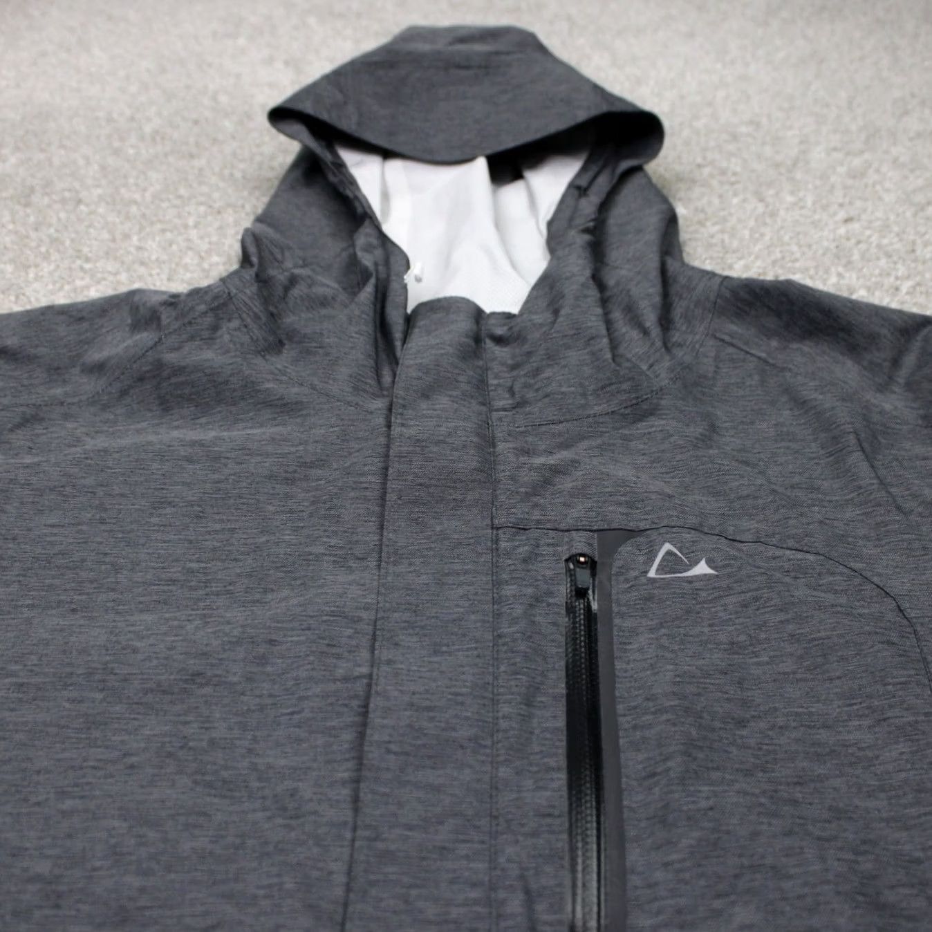 Vintage Paradox Jacket Mens XL Gray Windbreaker Full Zip Hooded Nylon/Poly Rain Coat Size US XL / EU 56 / 4 - 4 Thumbnail