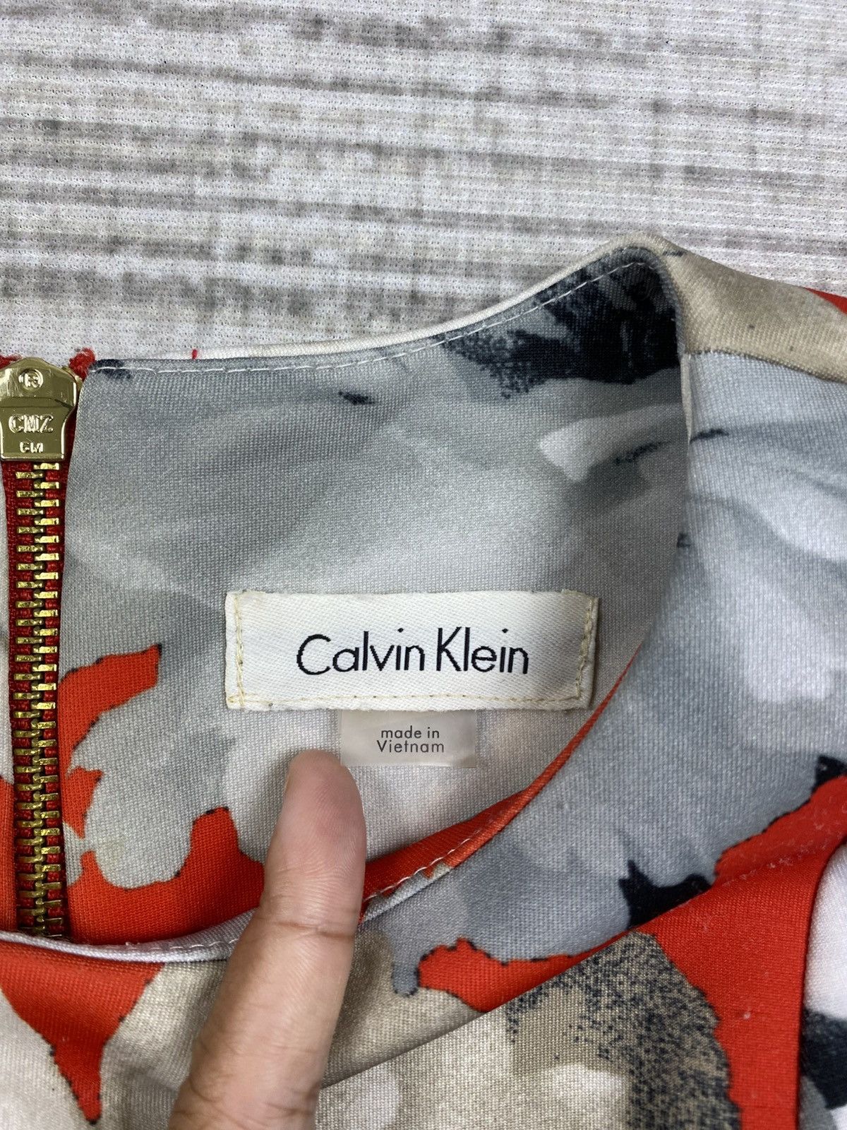 Calvin Klein × Vintage Vintage Calvin Klein Full Printed Floral Sleeveless Dress Size XS / US 0-2 / IT 36-38 - 6 Thumbnail
