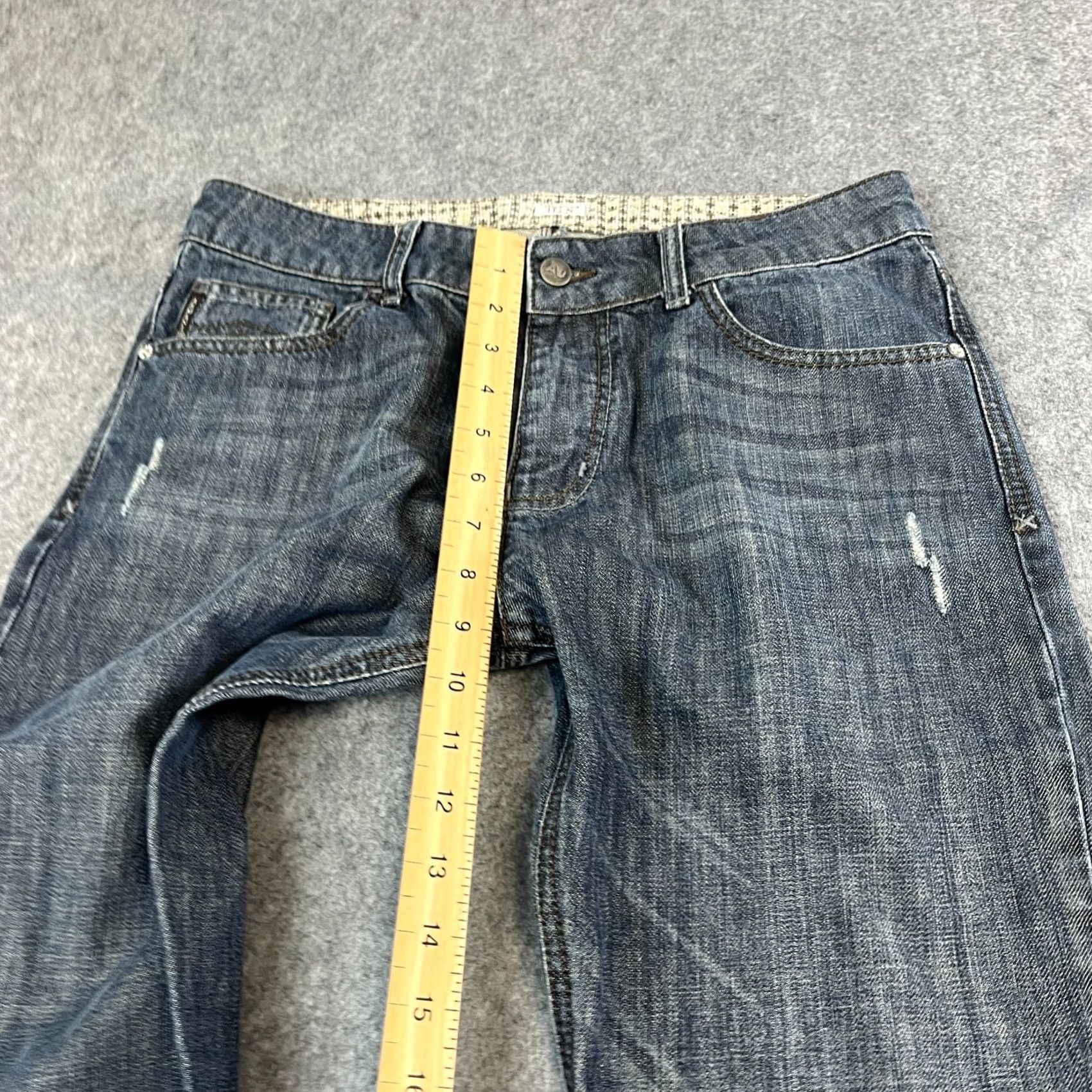 Armani Armani Jeans Straight 32 32 UK12 Charcoal Grey Wash Denim 5-Pocket Design Womens Jeans Regular Fit Boys/Girls Mens Size 24" / US 00 / IT 34 - 5 Thumbnail
