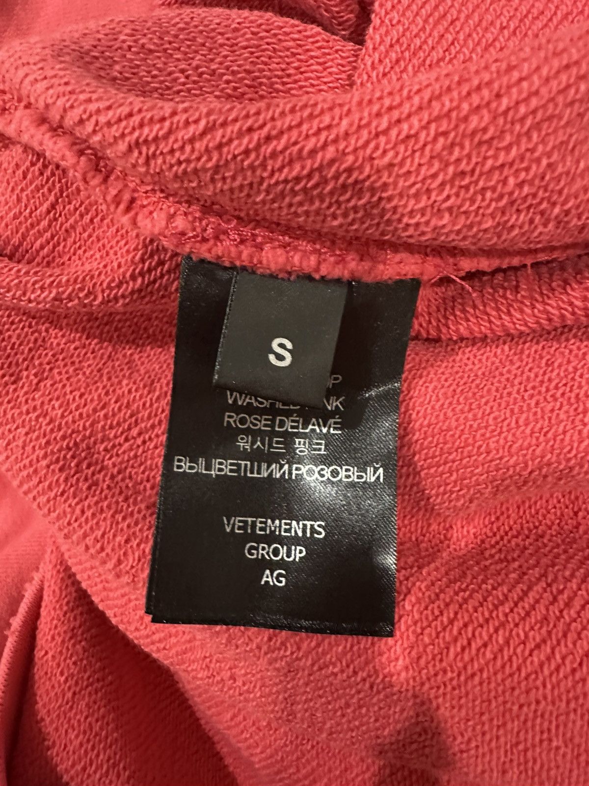 Vetements Vetements Iam not doing shit today sweatshirt pink Size US S / EU 44-46 / 1 - 5 Thumbnail