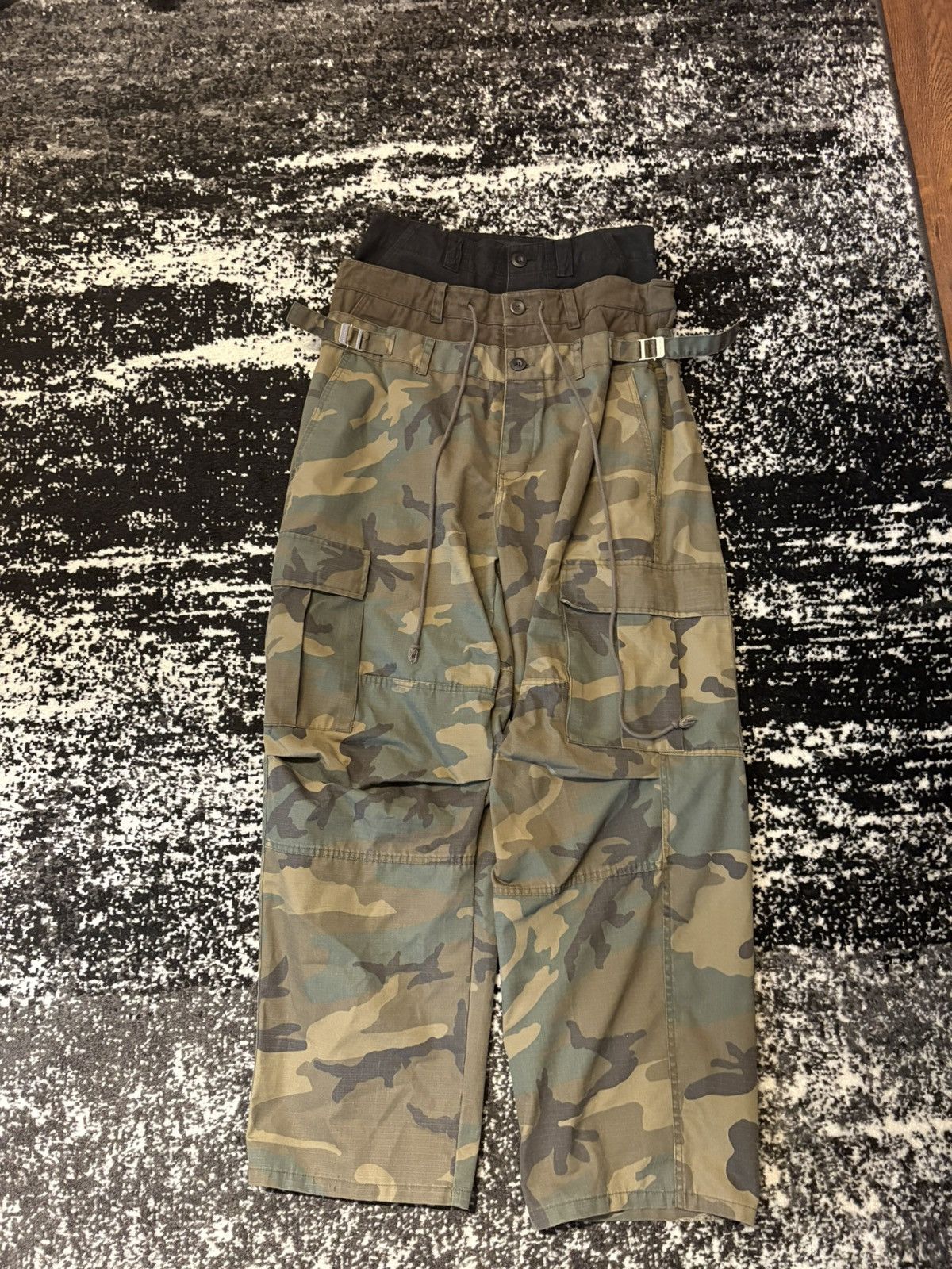 PROJECT G/R Washed Cargo Pants - Camo | Grailed