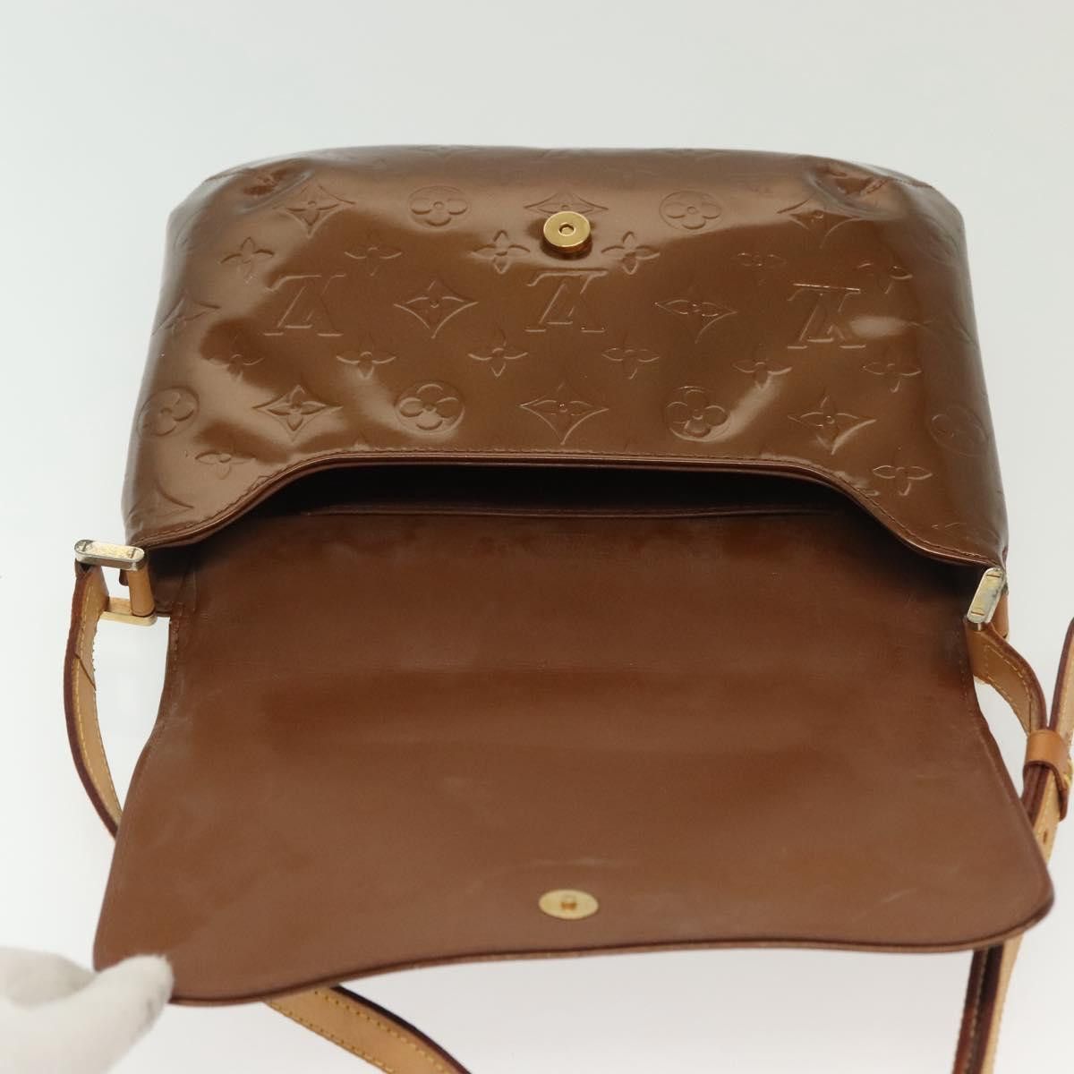 Louis Vuitton LOUIS VUITTON Monogram Vernis Thompson Street Bag Bronze Size ONE SIZE - 10 Thumbnail