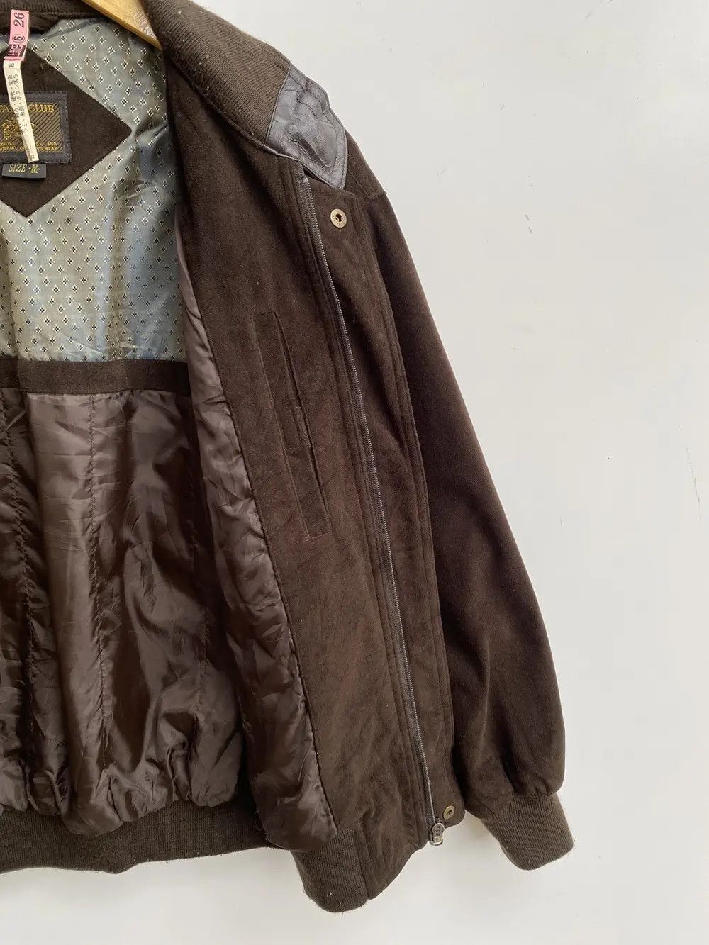 Vintage Vtg Club Wool Bomber Jacket Men Zipper Size US M / EU 48-50 / 2 - 5 Thumbnail