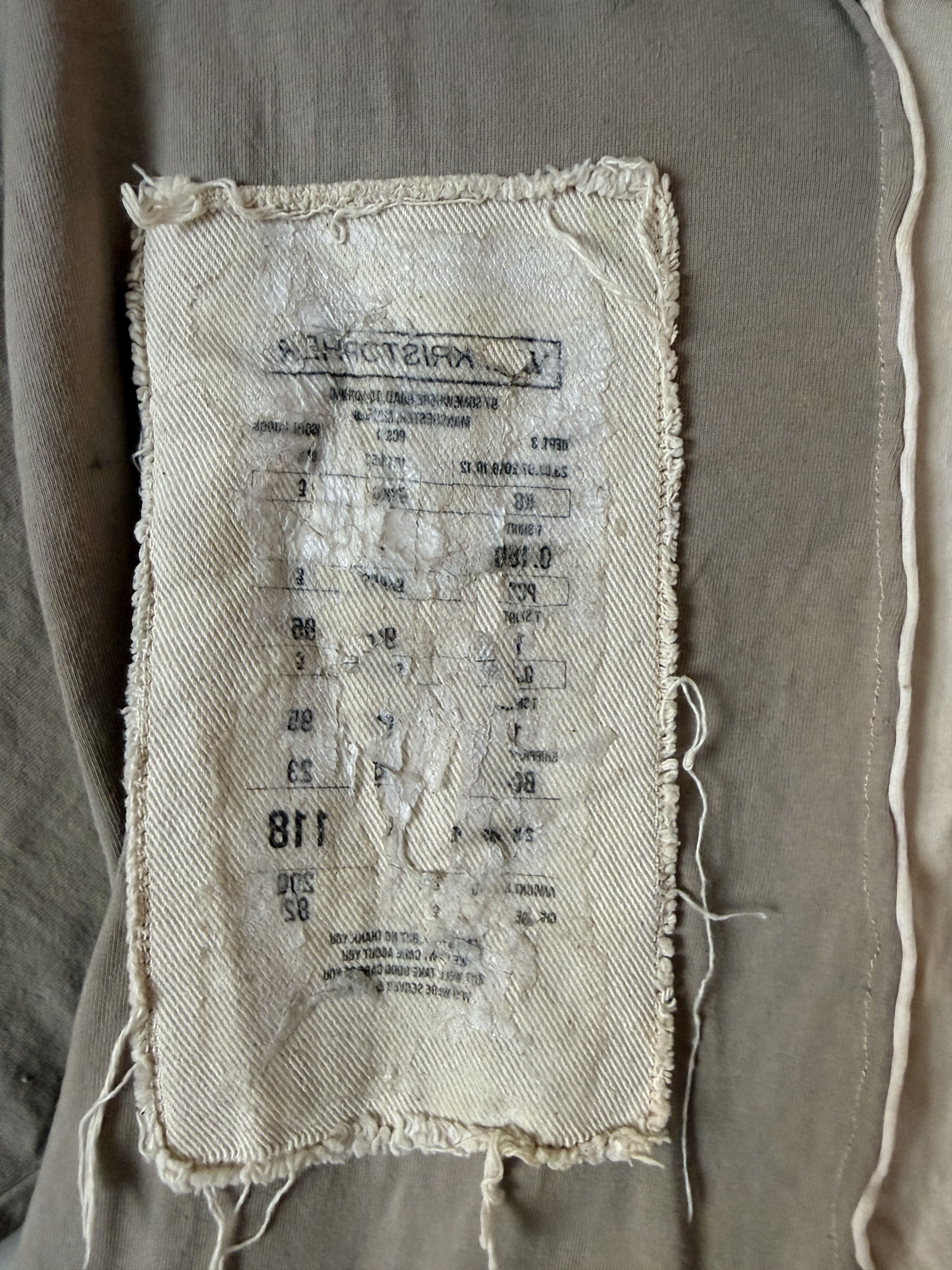 Val Kristopher Val Kristopher Receipt T-Shirt SAMPLE Size US L / EU 52-54 / 3 - 2 Thumbnail