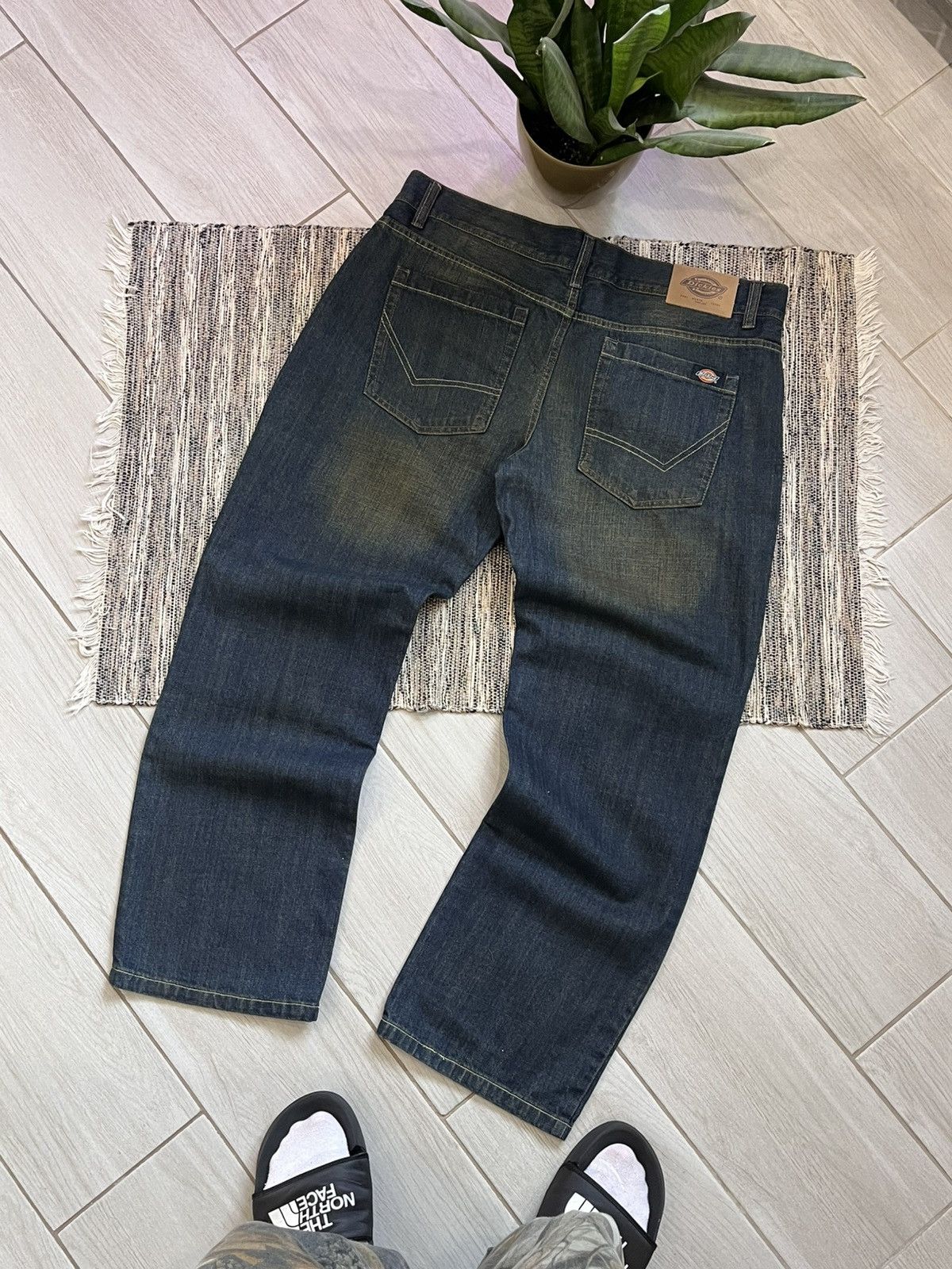 Vintage Dickies Baggy Jeans Dirty Denim Hype Workwear Pants