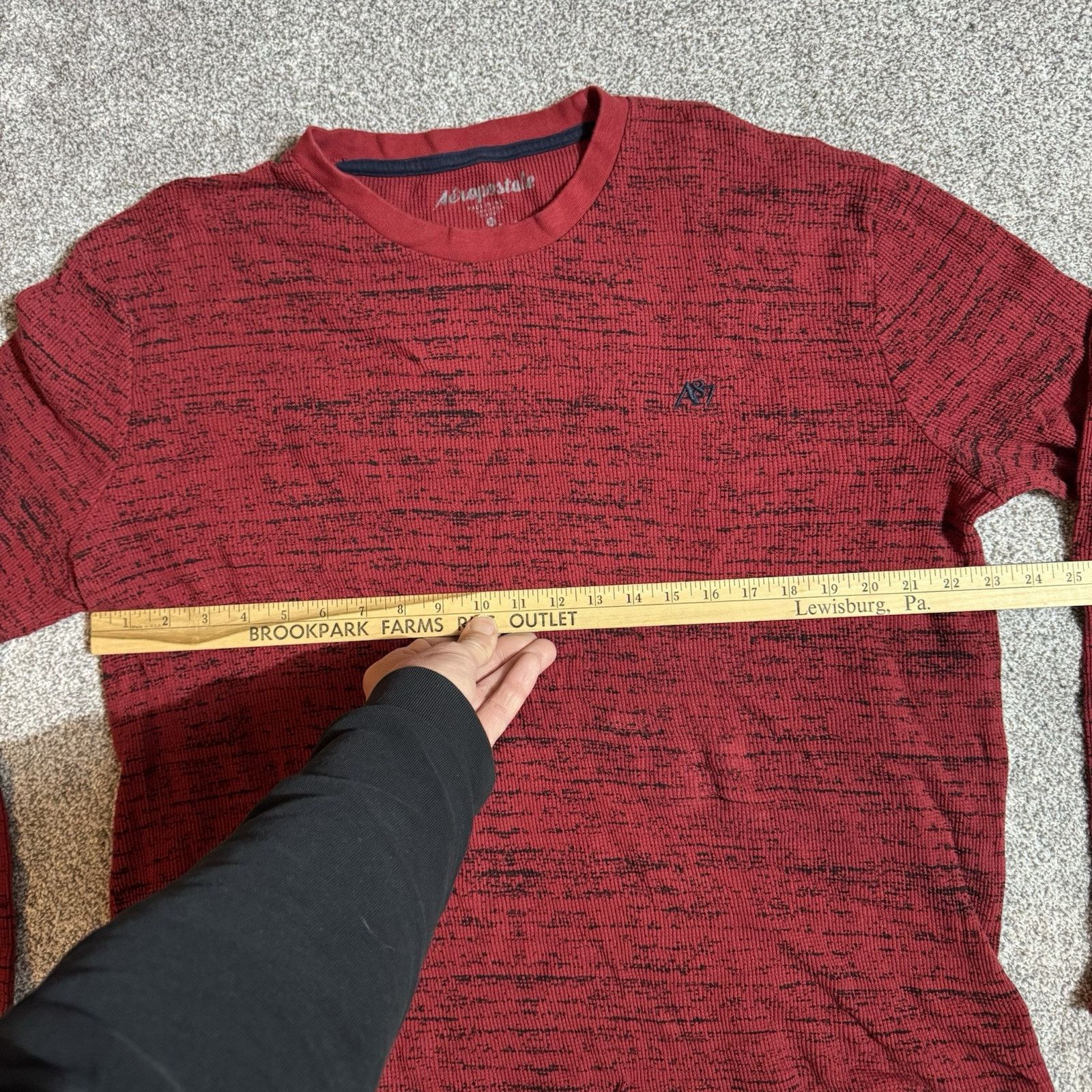 Aeropostale Aeropostale Sweater Mens XL Grunge Distressed Thermal Y2K Size US XL / EU 56 / 4 - 3 Thumbnail