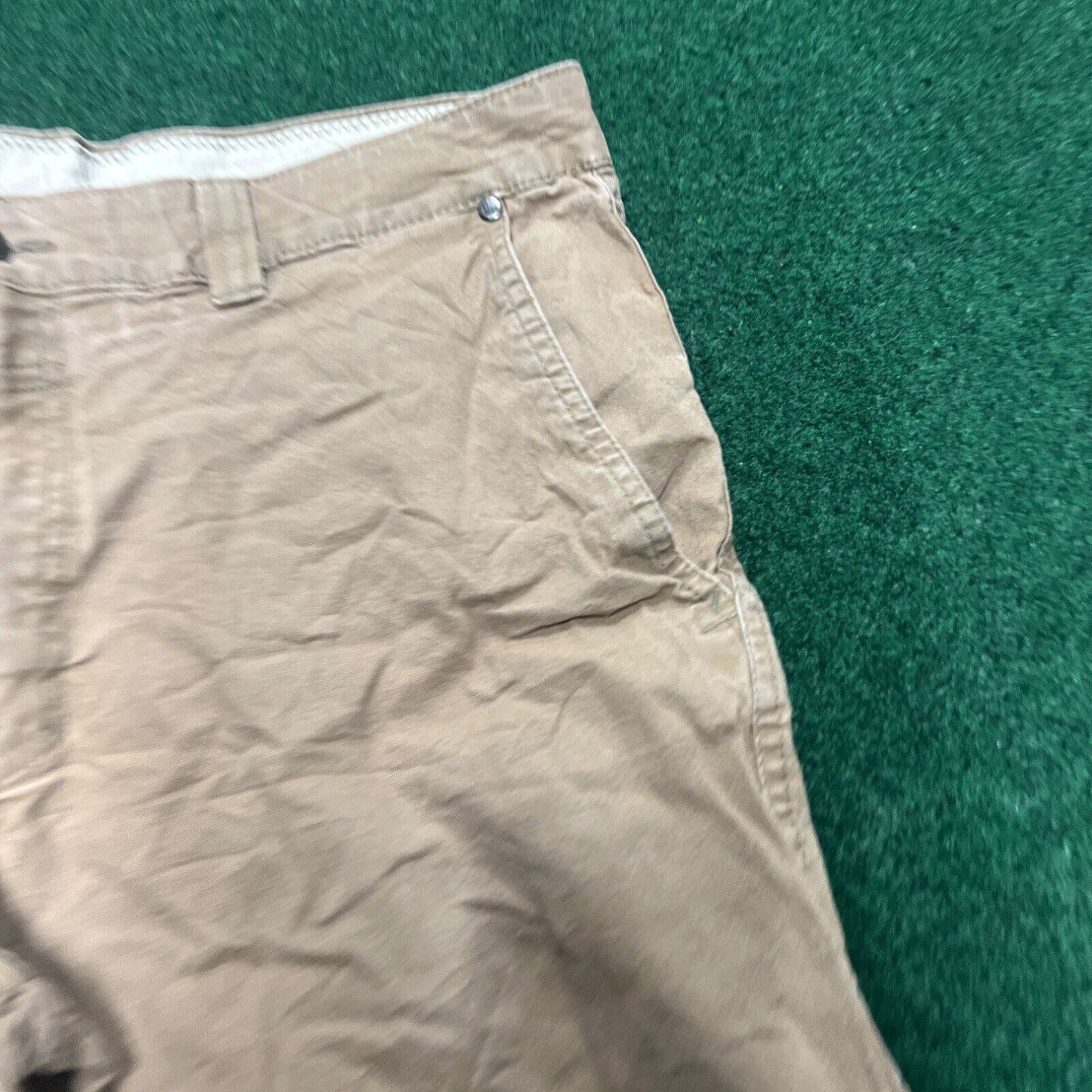 Vintage Columbia Hiking Cargo Shorts Men's Size 36W X 10L Brown Khaki Pockets Outdoor Size US 36 / EU 52 - 3 Thumbnail