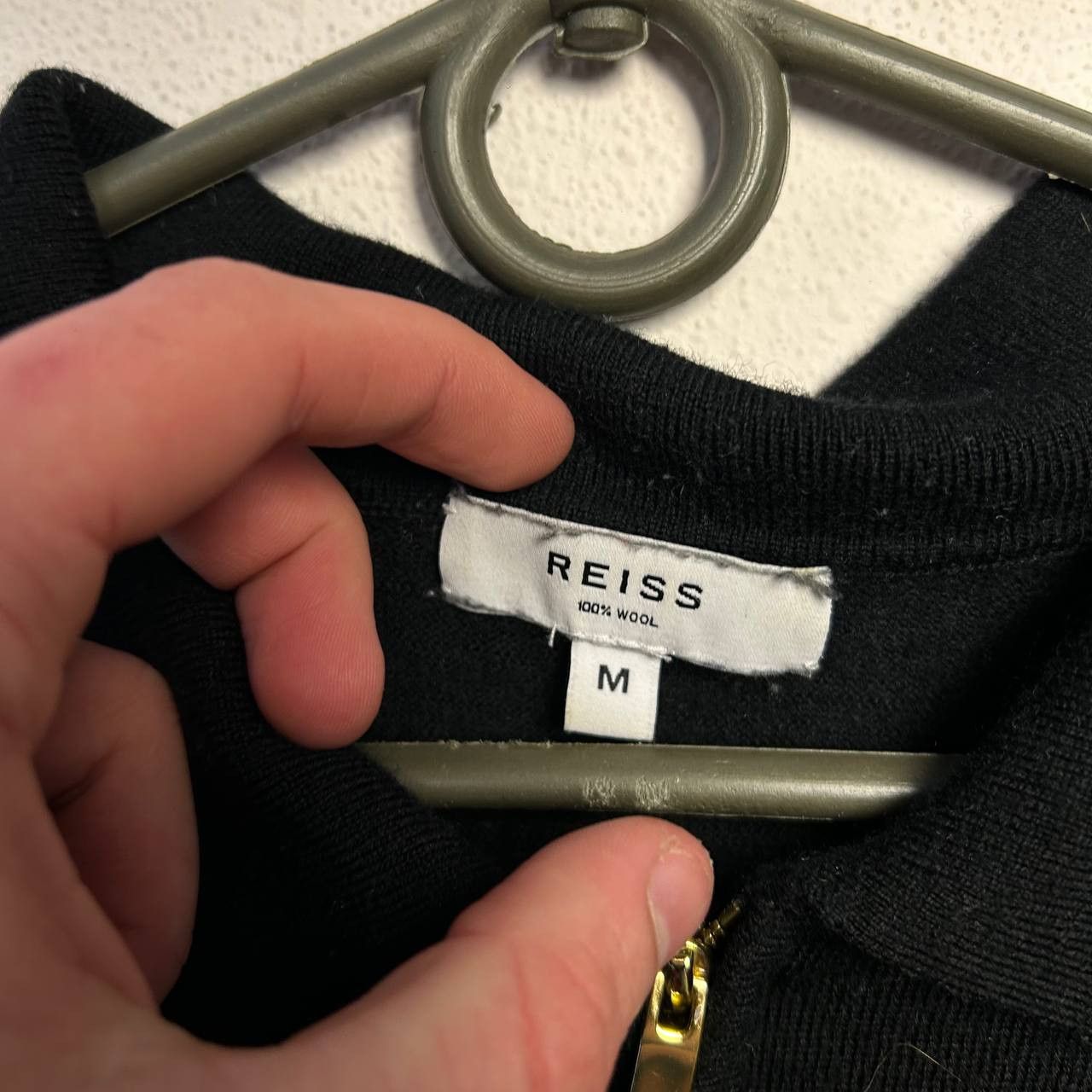 Reiss Luxuey Reiss 1/3 zip designer oldmoney streetwear wool polo Size US M / EU 48-50 / 2 - 4 Thumbnail