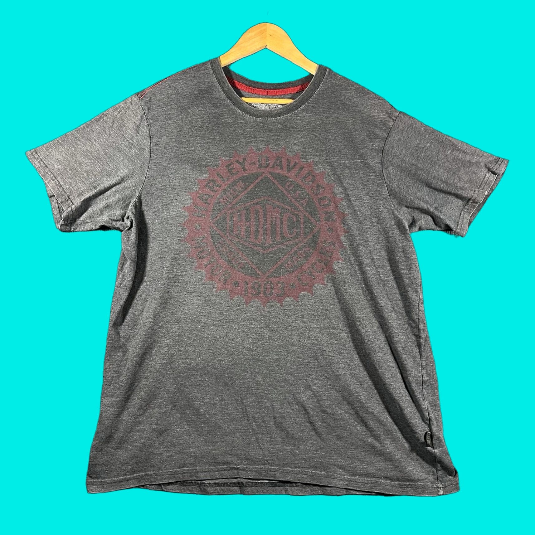 Harley Davidson HARLEY-DAVIDSON T-Shirt Mens XL Gray American Legend Motorcycles Crew Neck Size US XL / EU 56 / 4 - 1 Thumbnail