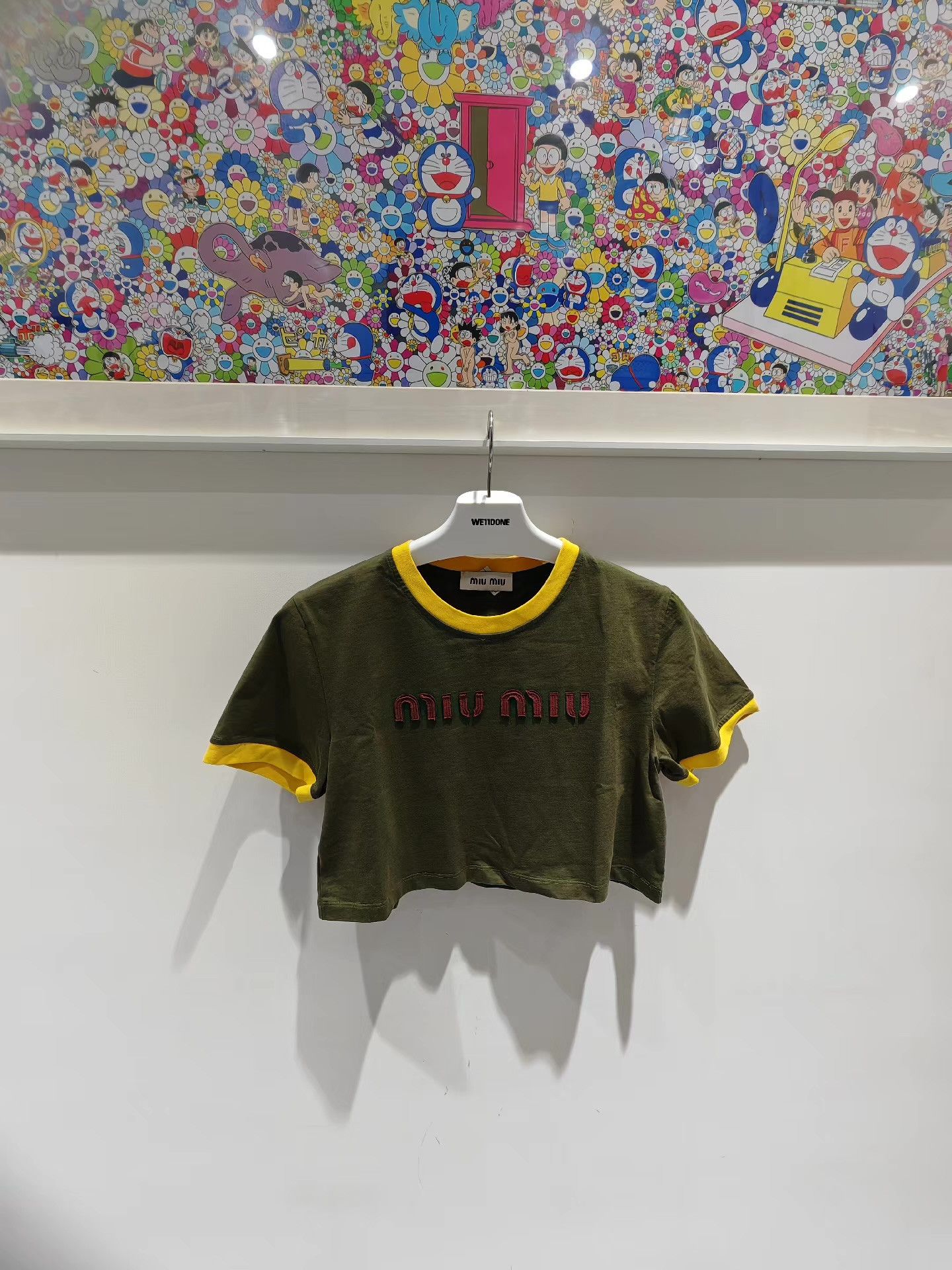Miu Miu MIUMIU SS24 Logo Sleeve T-shirt Q15 Size M / US 6-8 / IT 42-44 - 1 Thumbnail