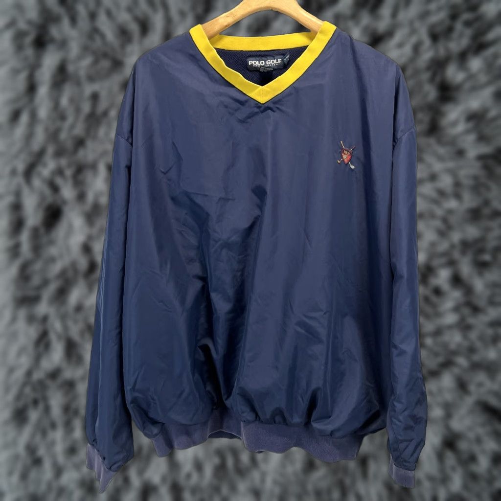 Vintage Vintage Polo Golf Ralph Lauren Windbreaker Jacket Sz XXL 2XL Mens Crest Logo Navy Size US XXL / EU 58 / 5 - 1 Thumbnail