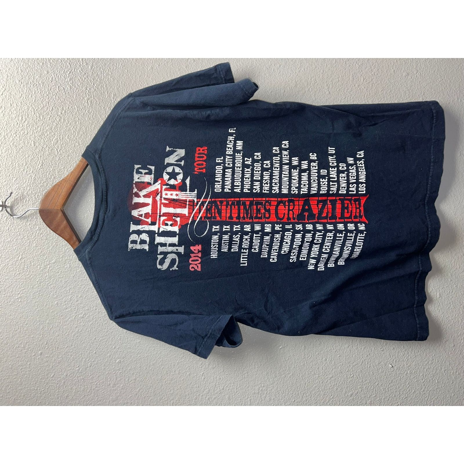 Tultex Blake Shelton Shirt Country Music Tour Concert Blue Tee M Size US M / EU 48-50 / 2 - 6 Thumbnail