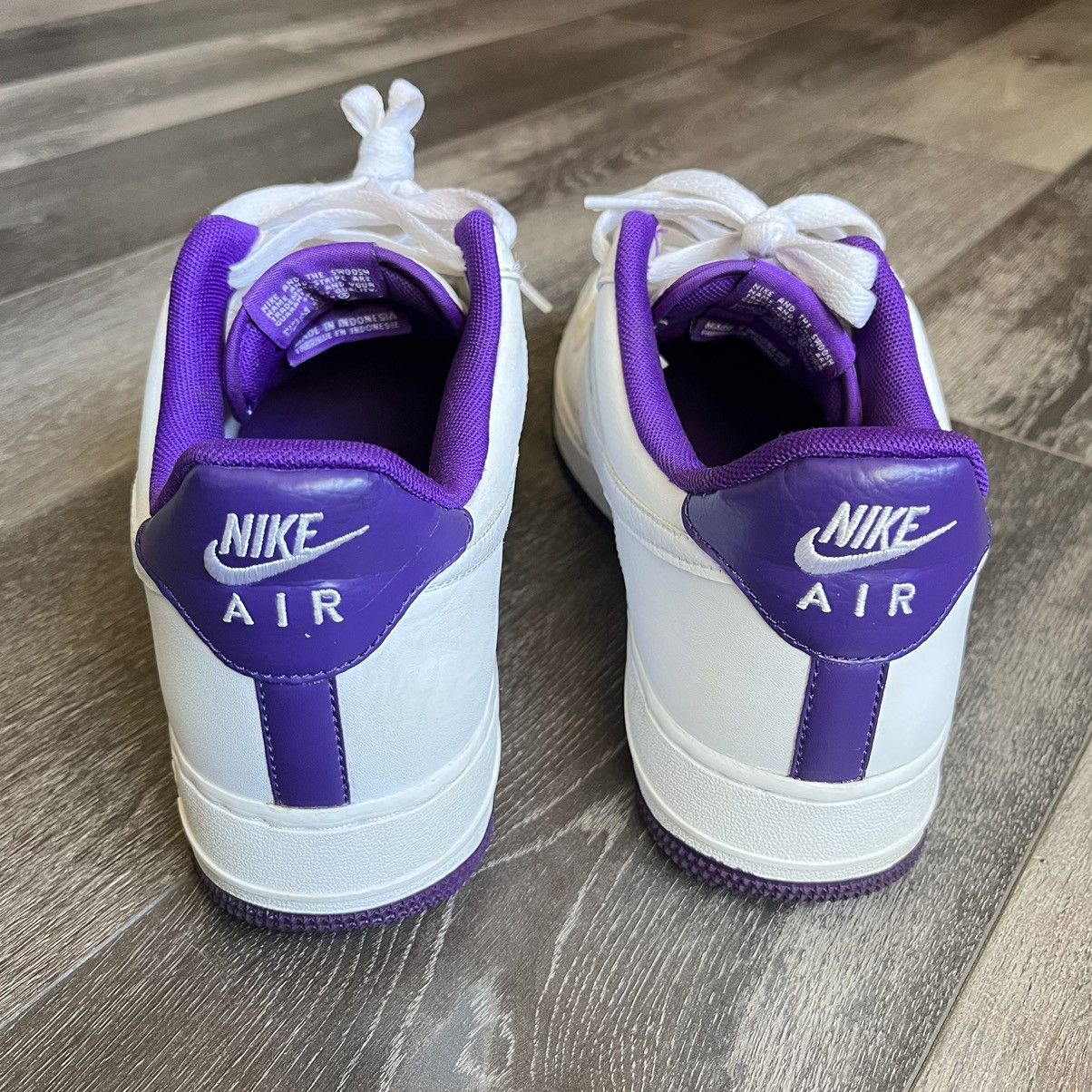 Nike Nike Air Force 1 Low White Voltage Purple CJ1380-100 Size 10 Size US 10 / EU 43 - 6 Thumbnail