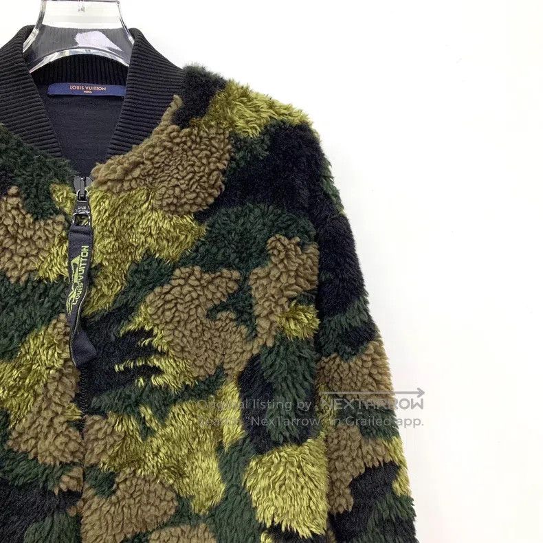 Louis Vuitton Louis Vuitton Color-block camouflage teddy stand-up collar Size US S / EU 44-46 / 1 - 3 Thumbnail