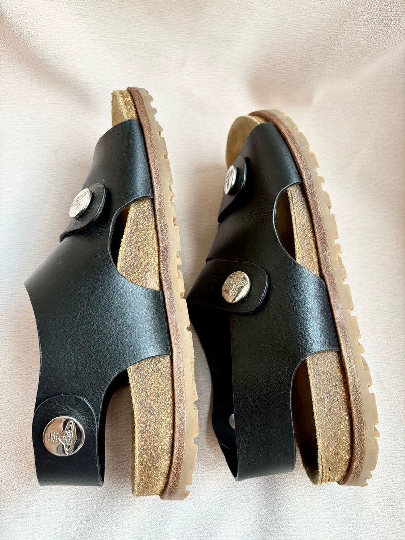 Vivienne Westwood Vivienne Westwood Black Saturn Bokeen shoes with pirate st Size US 7.5 / IT 37.5 - 3 Thumbnail