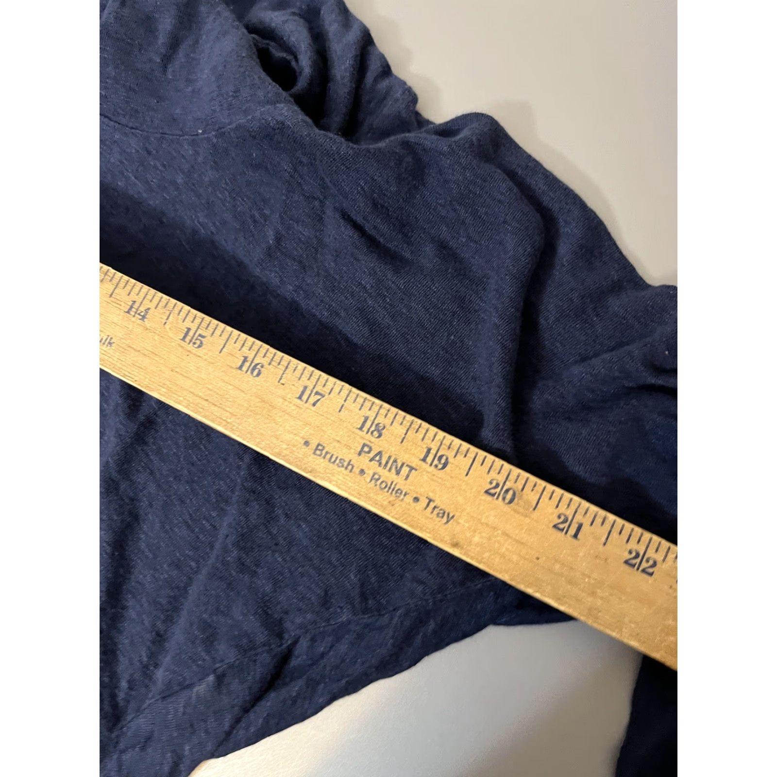 Vintage C&C California Cowl Neck Linen Blouse Women Size Small Navy Blue Size S / US 4 / IT 40 - 6 Thumbnail