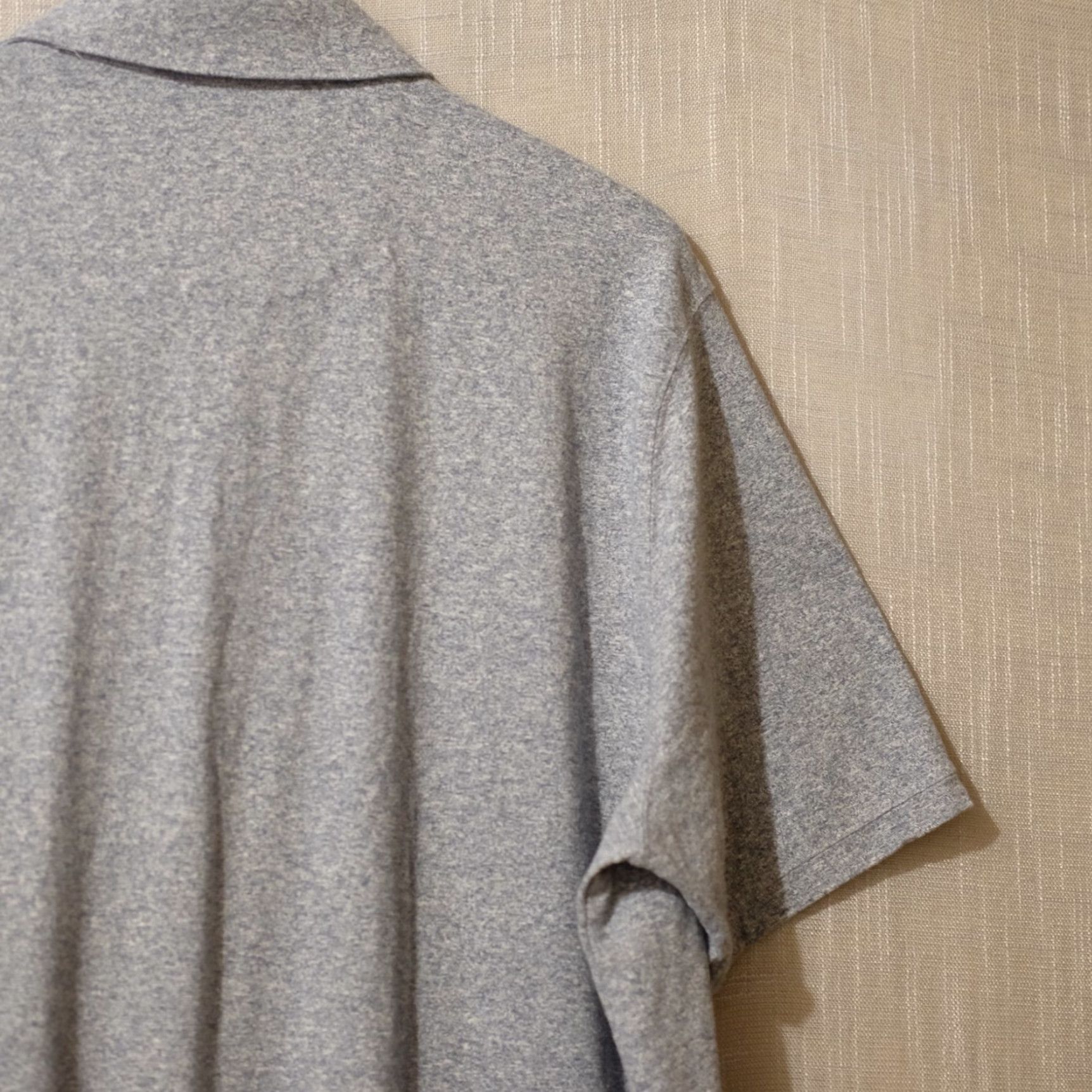 Vintage EUC Mutual Weave 3 Button Pullover Polo Shirt Heather Blue Mens 2XLT Size US XXL / EU 58 / 5 - 7 Thumbnail