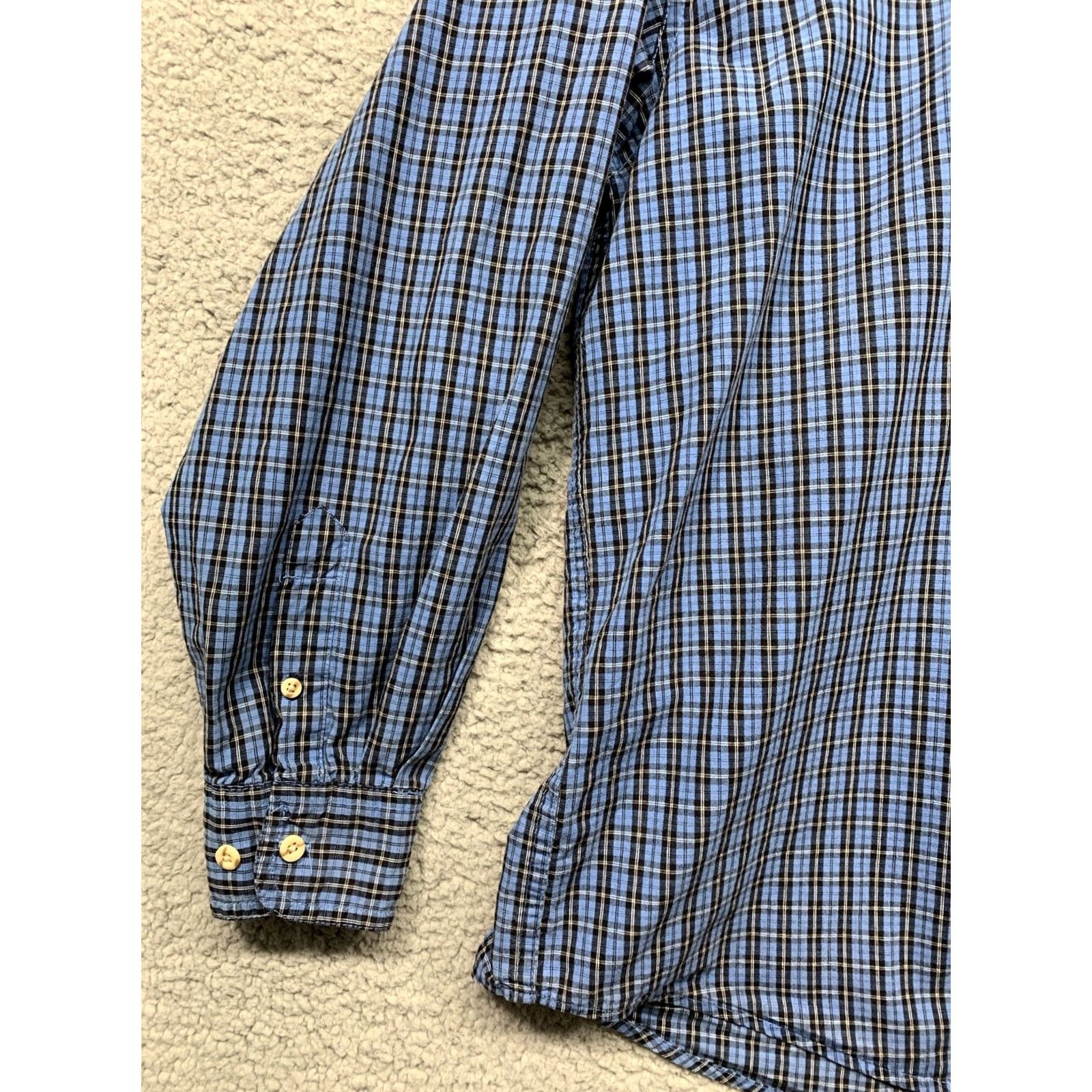 Wrangler Wrangler Button Shirt L Blue Black Plaid 1 Pocket Western Mens Regular Size US L / EU 52-54 / 3 - 5 Thumbnail